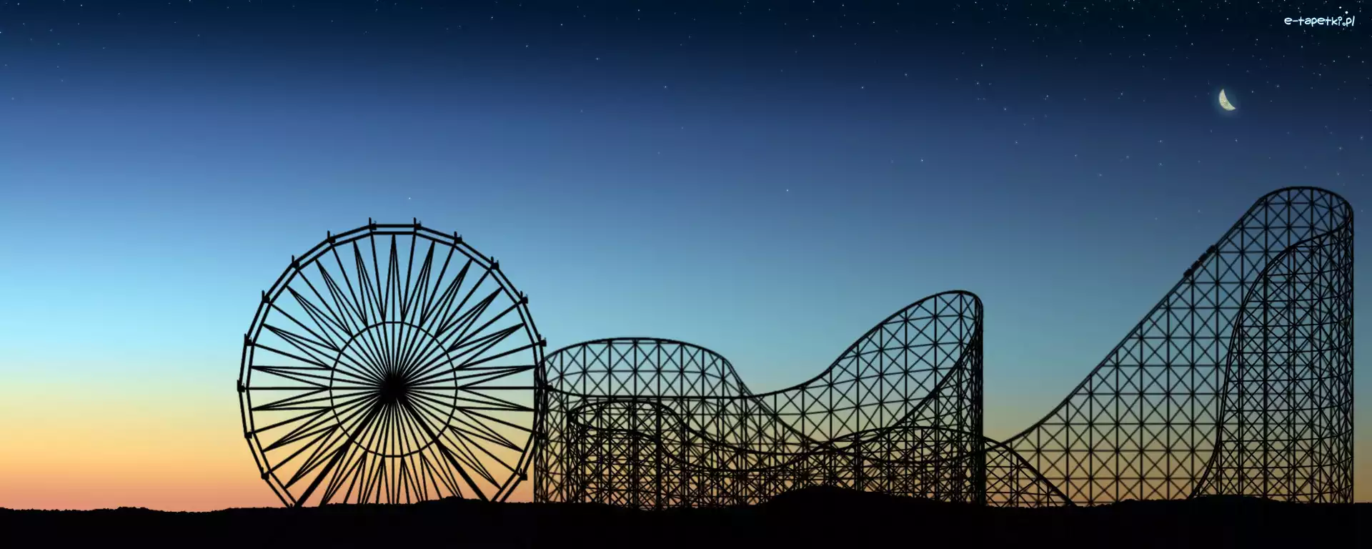 Roller coaster, Wesołe miasteczko