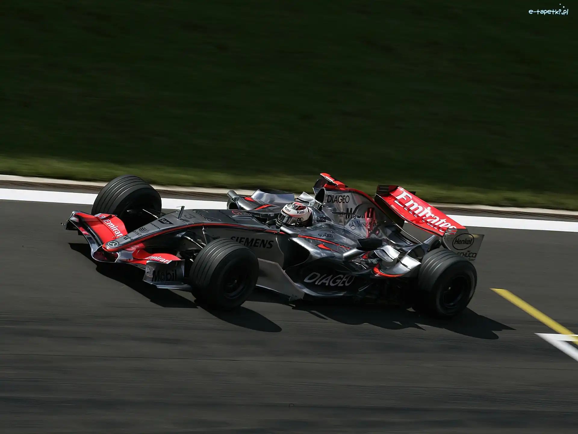 koła, opony, kask , spojler, bolid, Formuła 1
