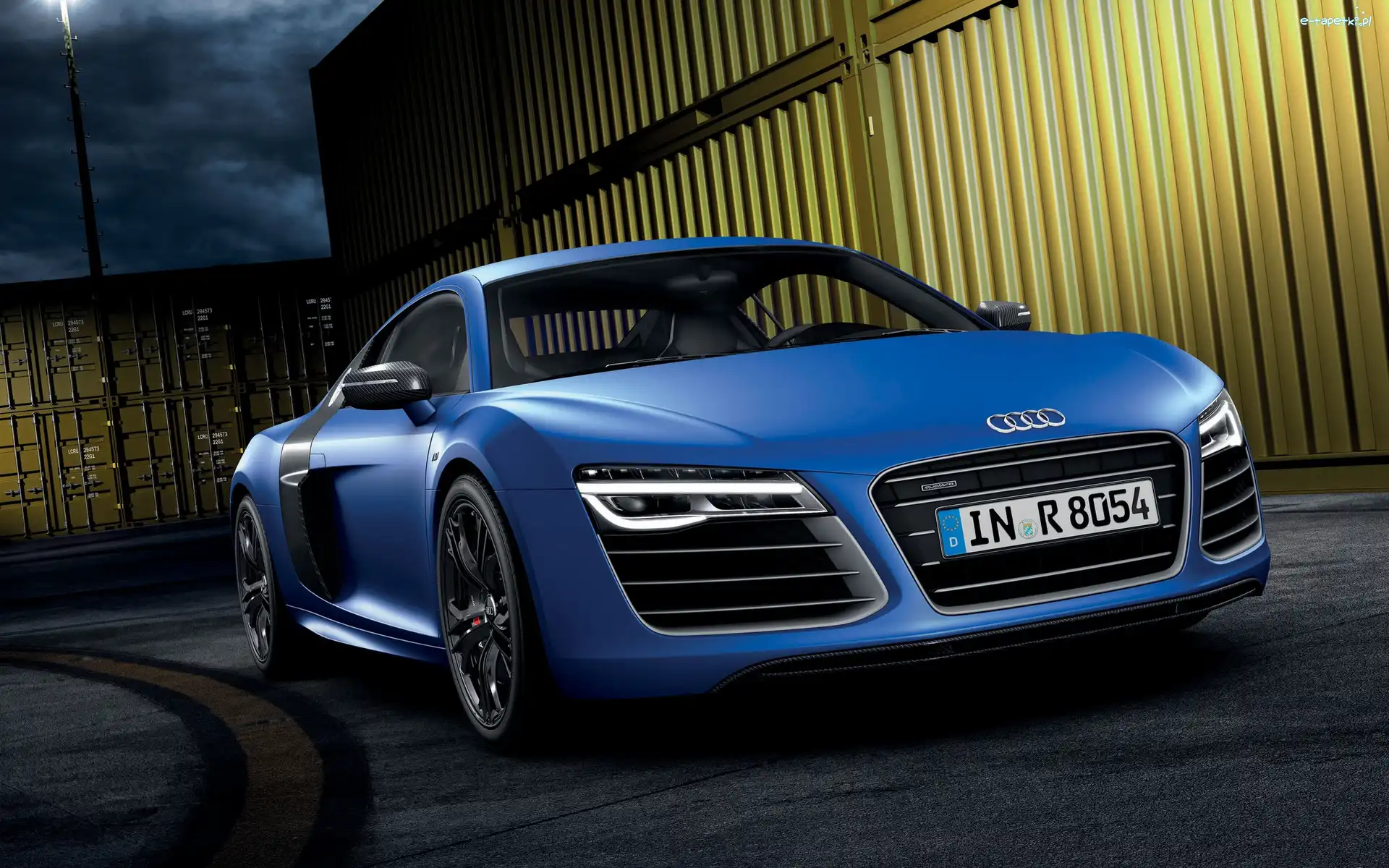 Audi, V10, R8, Niebieski