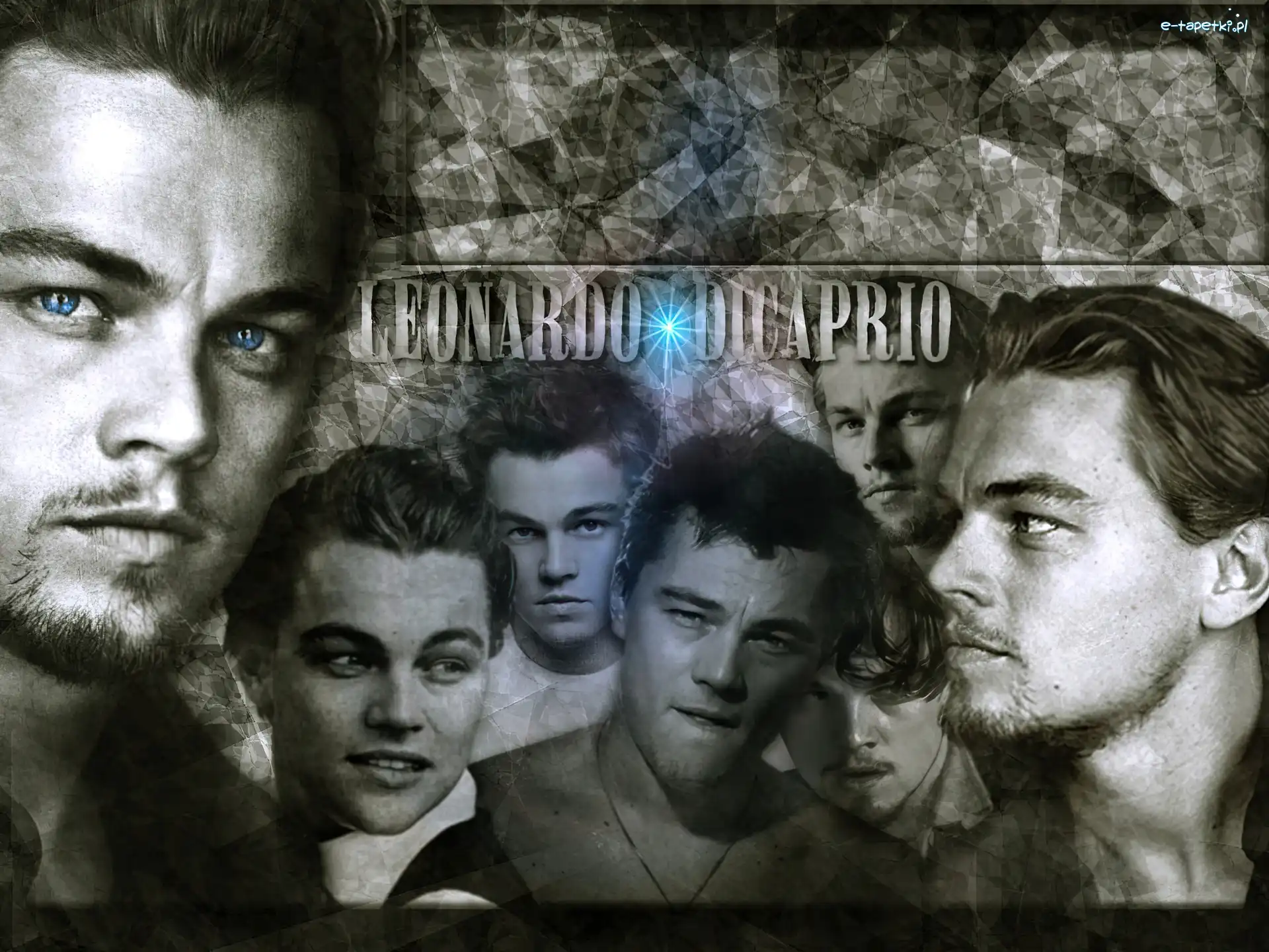 broda, niebieskie oczy, Leonardo DiCaprio