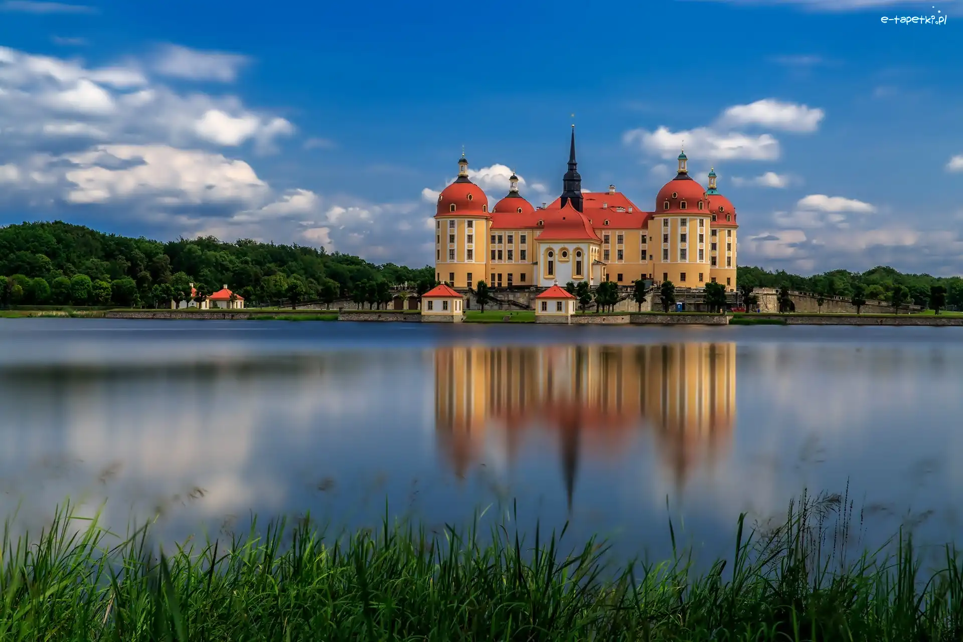 Saksonia, Rzeka, Niemcy, Pałac Moritzburg