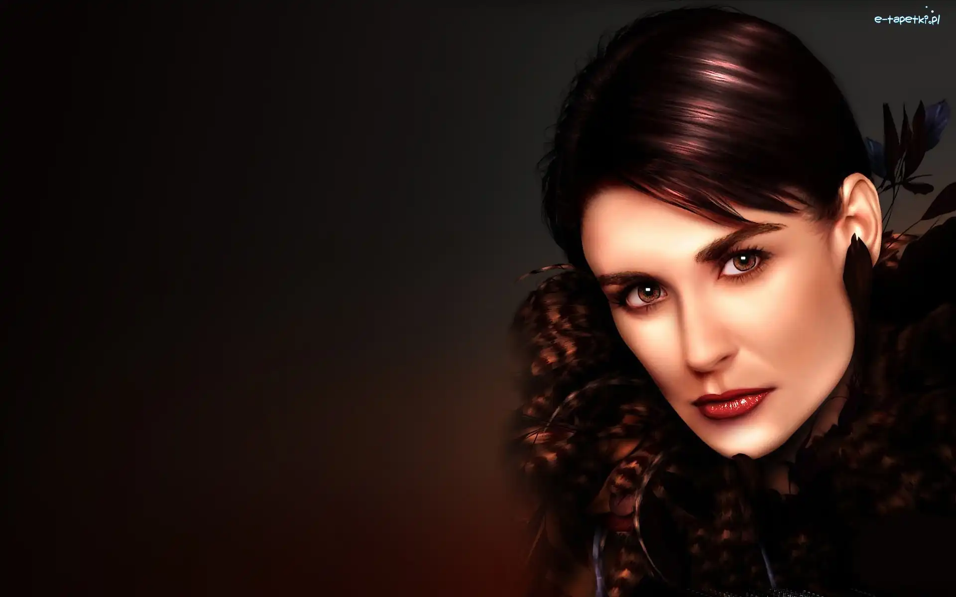 Grafika, Portret, Demi Moore
