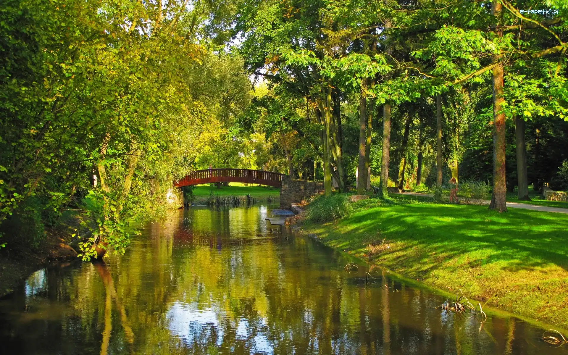 Mostek, Rzeczka, Park