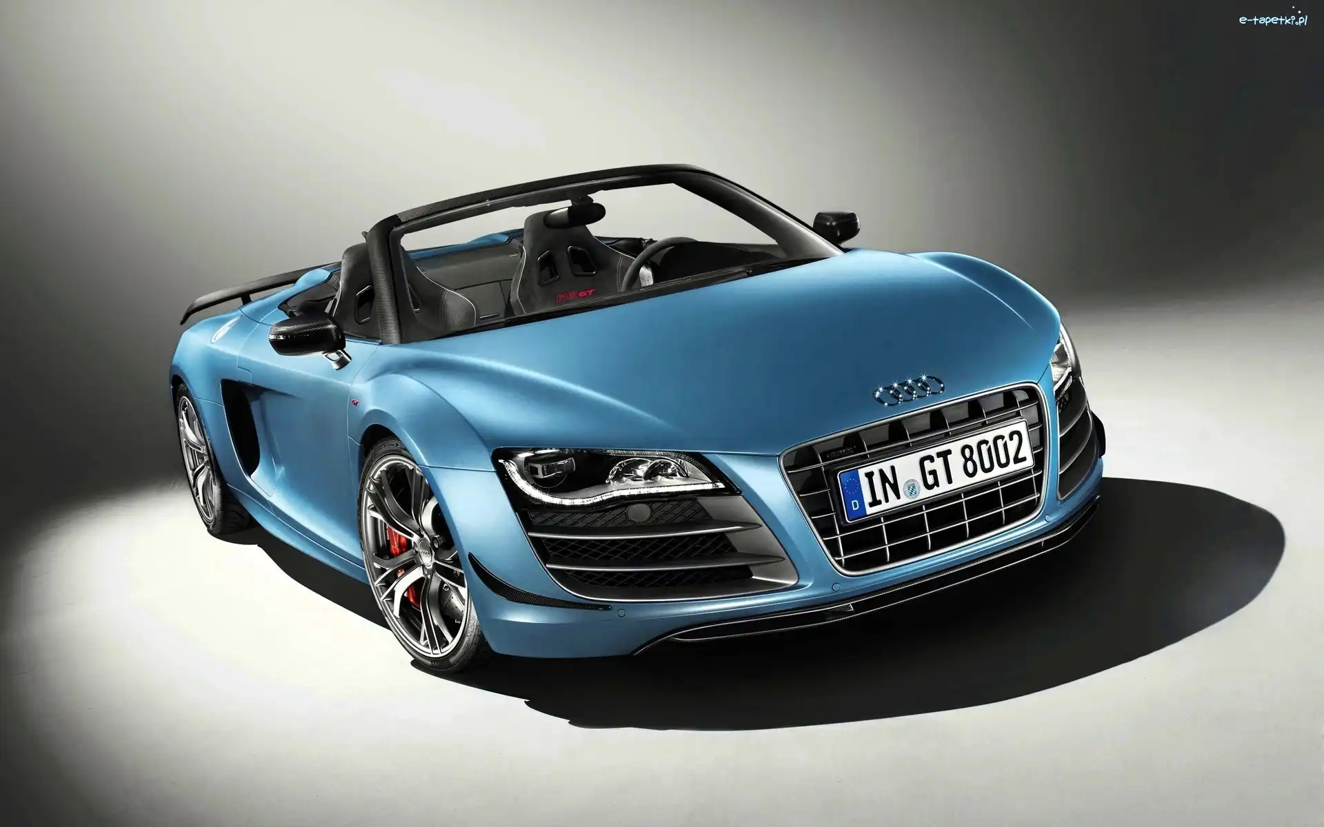 Samochód, Cabrio, Niebieski, R8, Audi