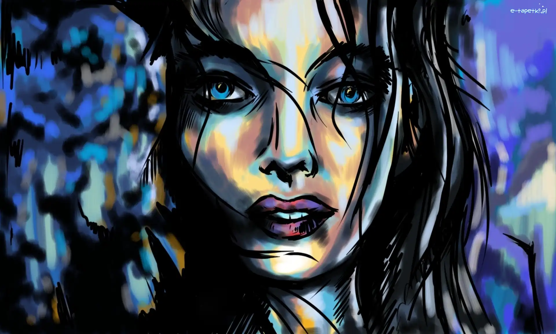Rysunek, Portret, Kobieta