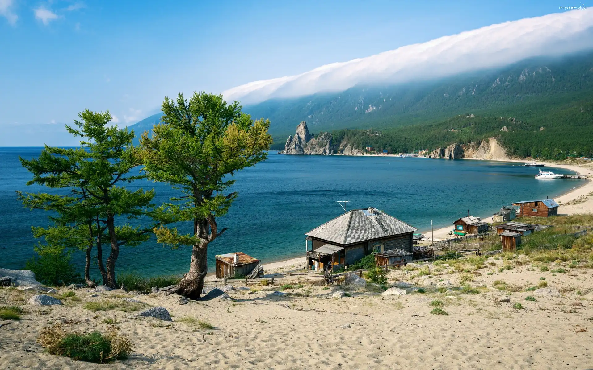 Góry, Plaża, Morze