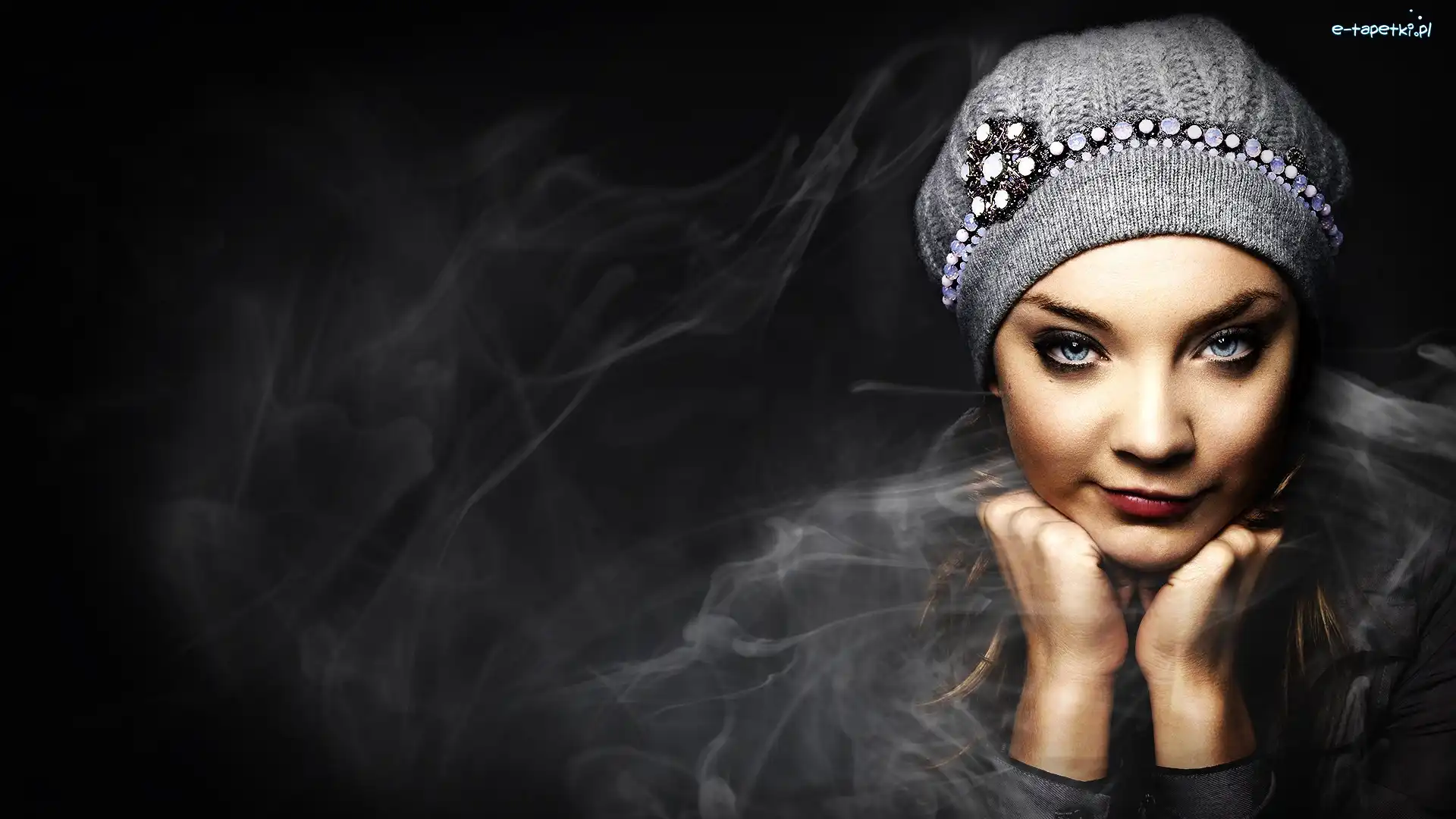 Czapka, Aktorka, Makijaż, Dym, Natalie Dormer, Kobieta