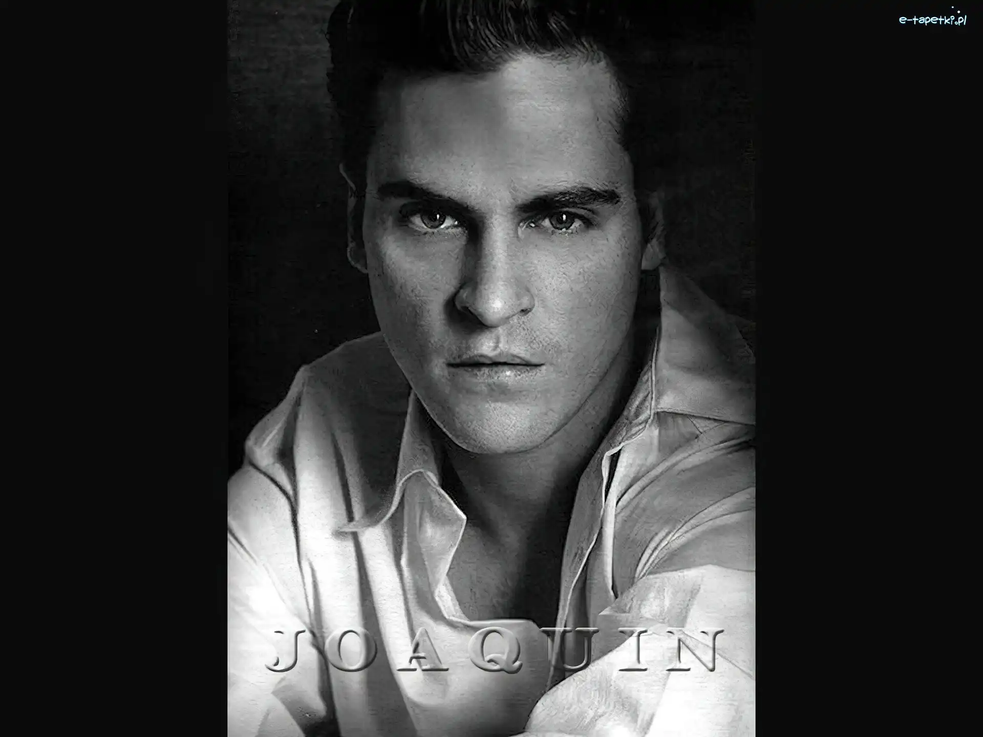biała koszula, Joaquin Phoenix
