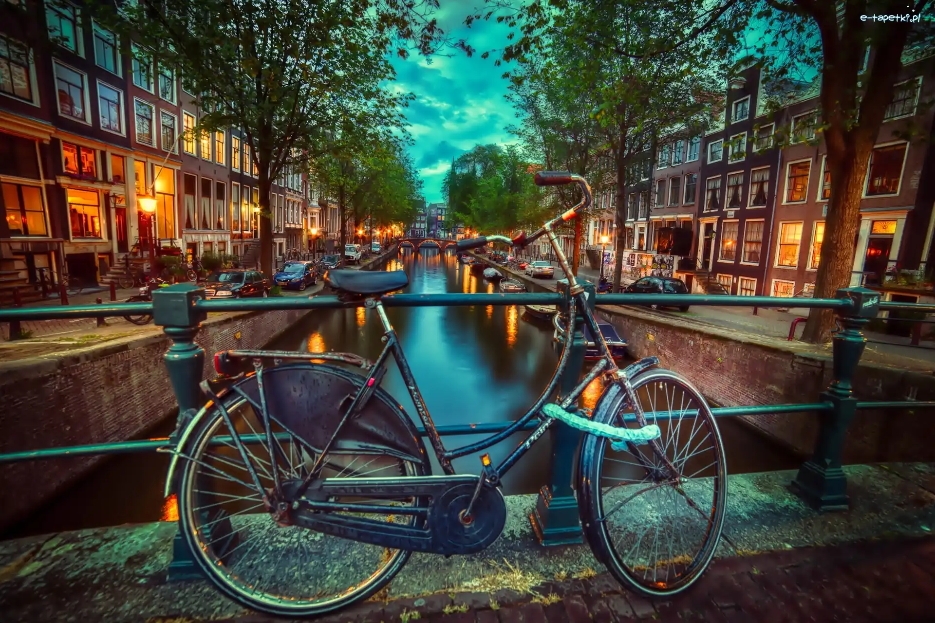 Domy, Holandia, Amsterdam, Rower