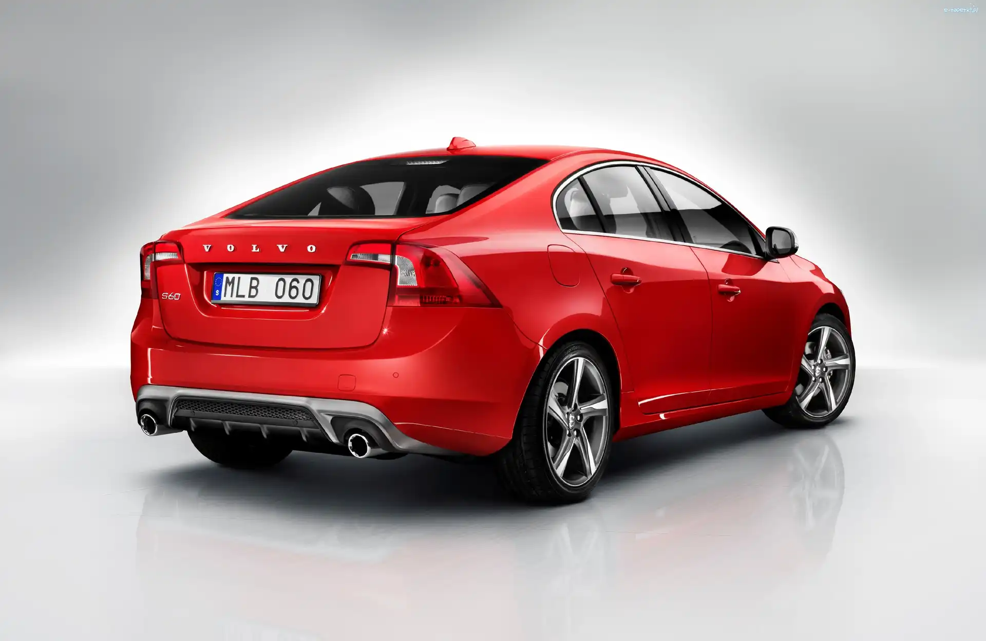 Volvo, Tył, S60, Czerwone