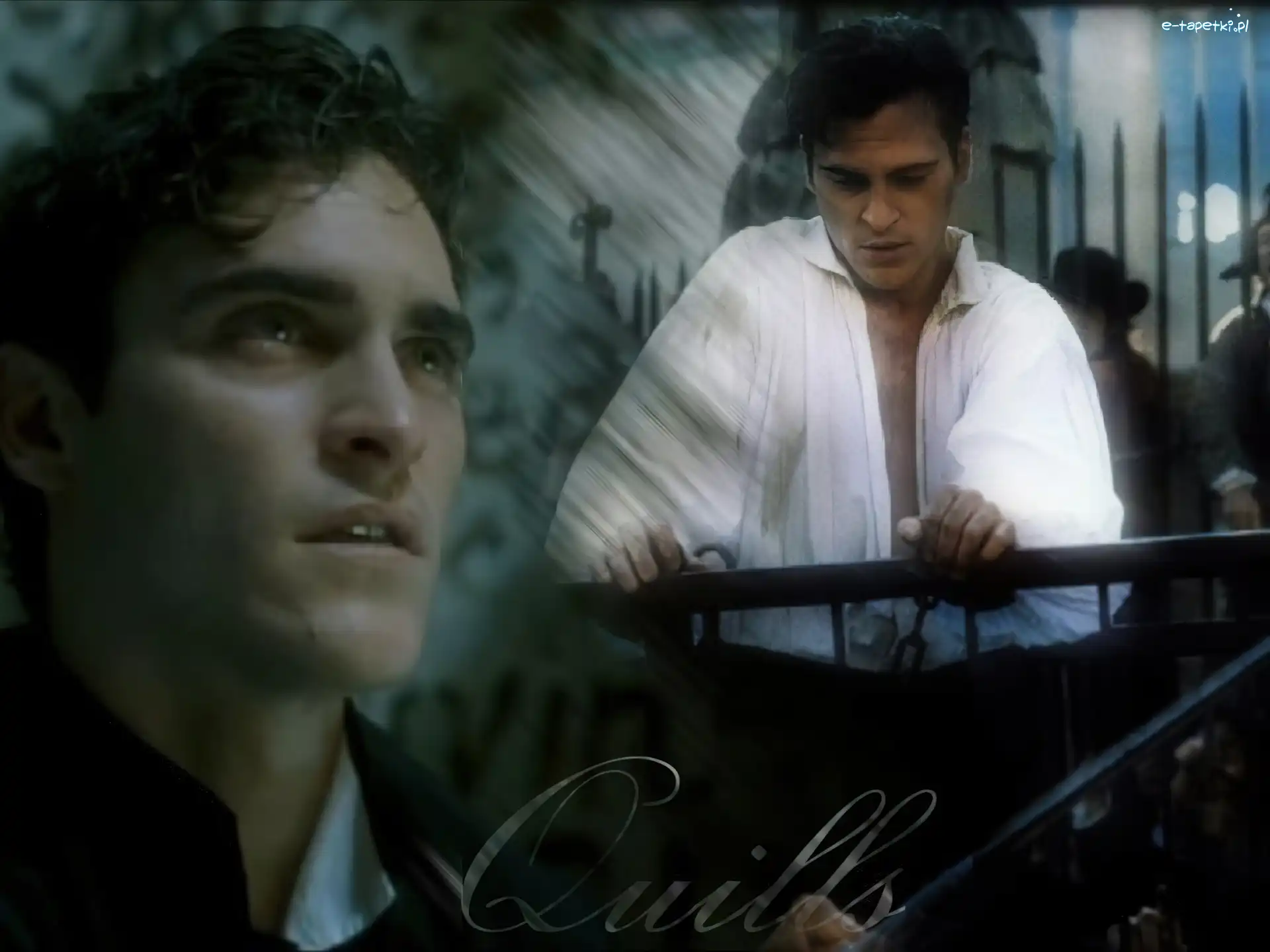 biała koszula, Joaquin Phoenix