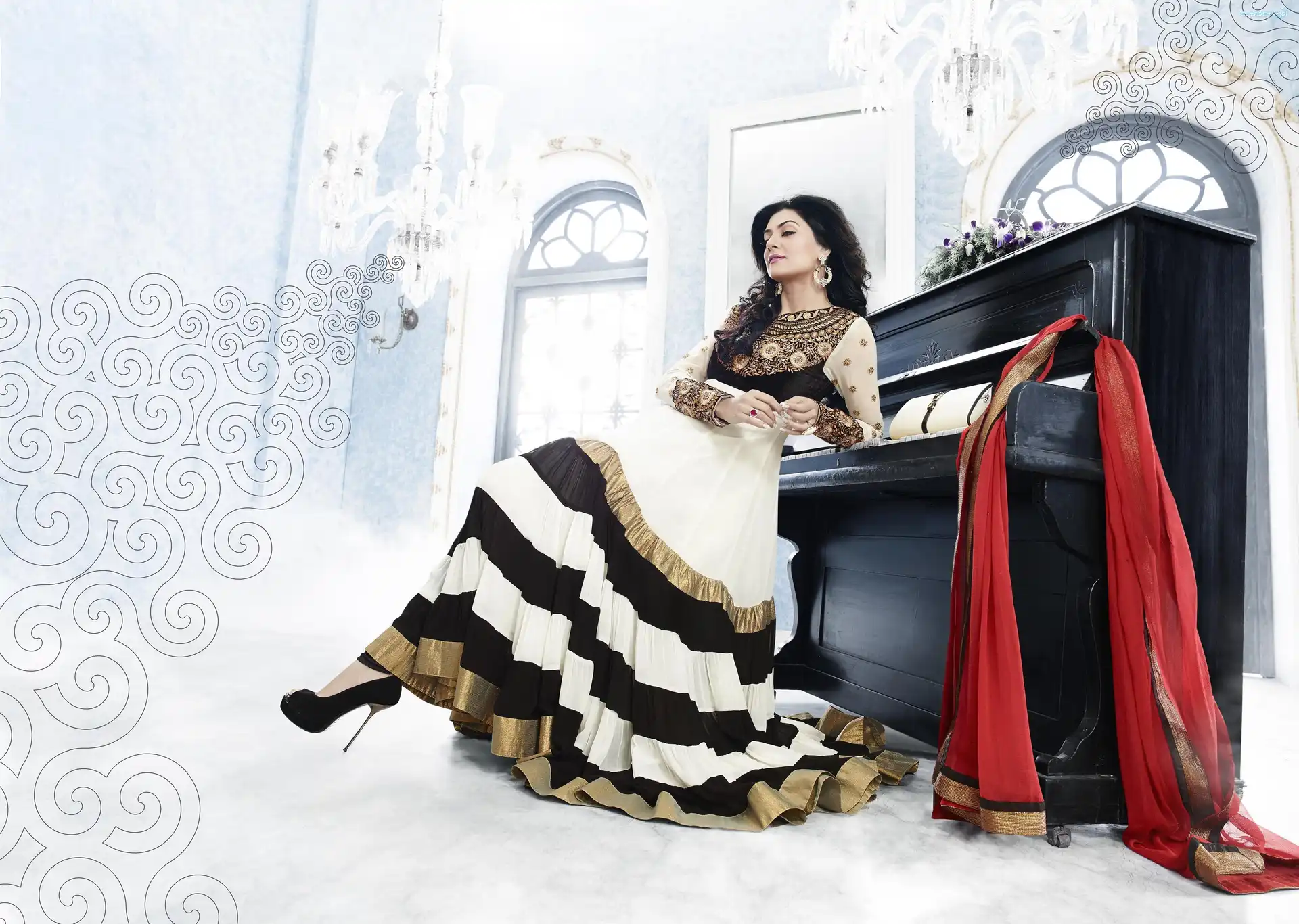 Kobieta, Bollywood, Aktorka, Sen, Sushmita