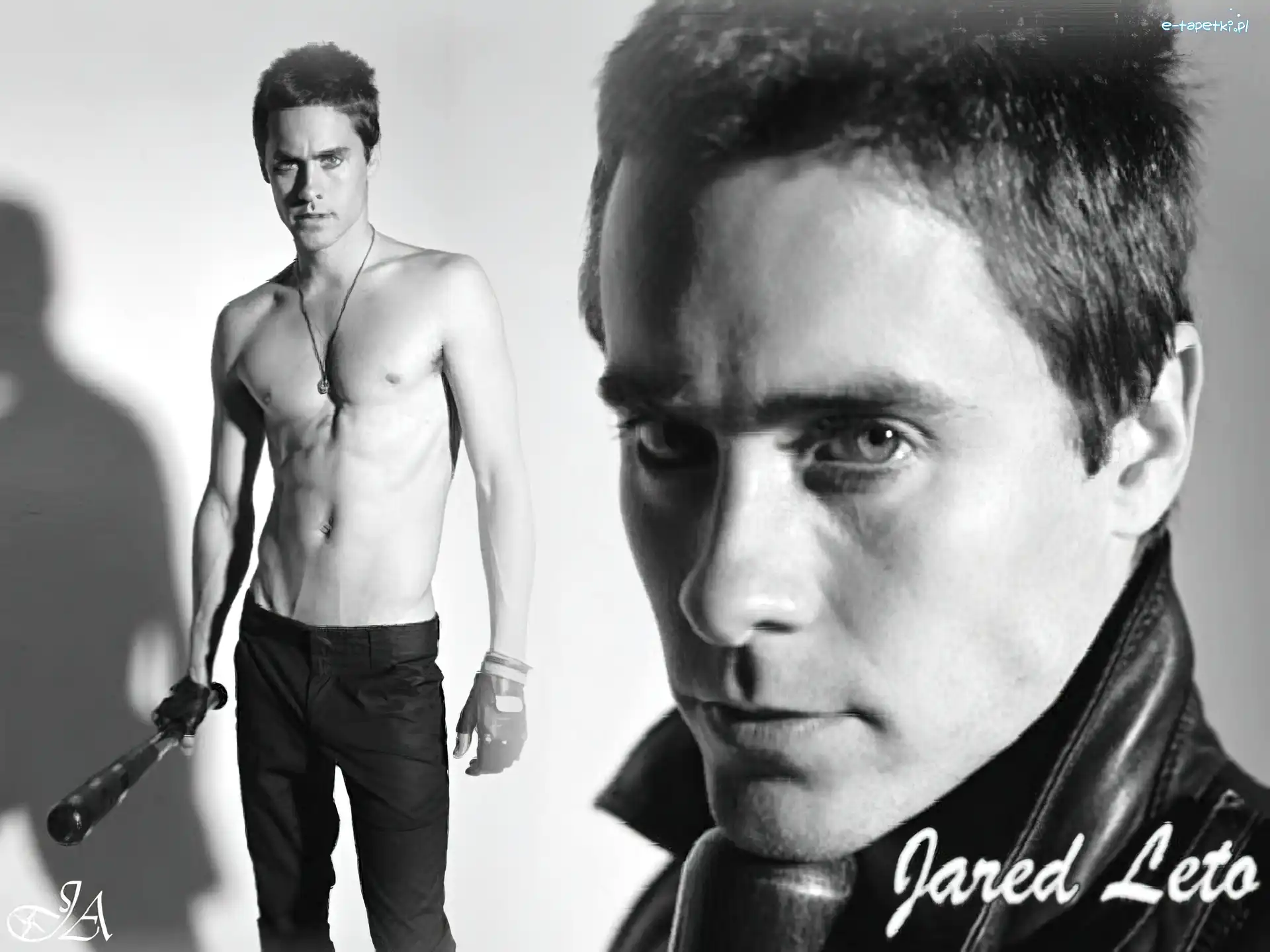 czarne spodnie, krótkie włosy, Jared Leto