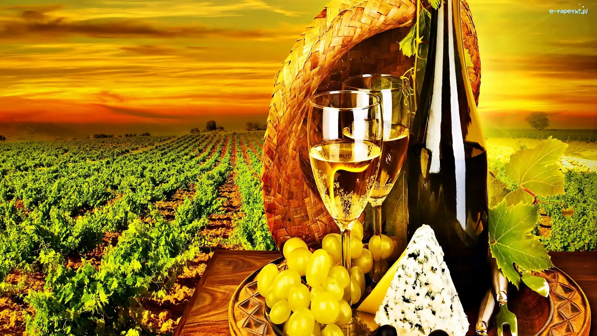 Ser, Winnica, Winogrona, Wino