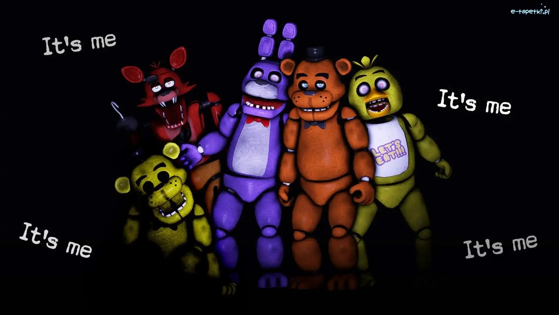 Freedy, Golden Freedy, Bonny, Chica, Foxy, Animatronik