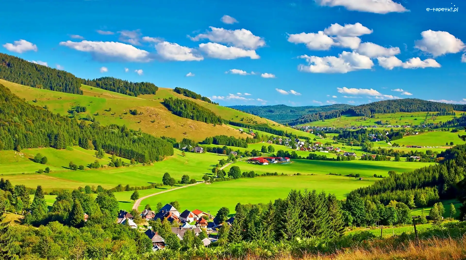 Łąki, Wzgórza, Wioski, Dolina