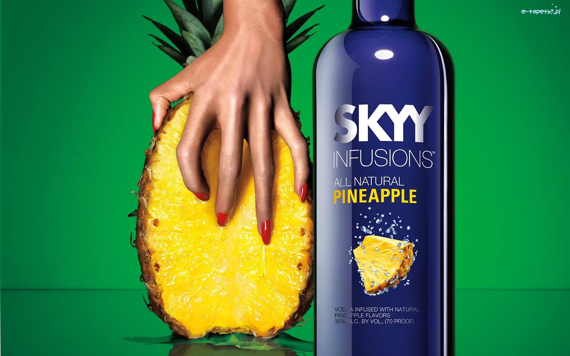 Wódka, Dłoń, Skyy, Ananas, Manicure