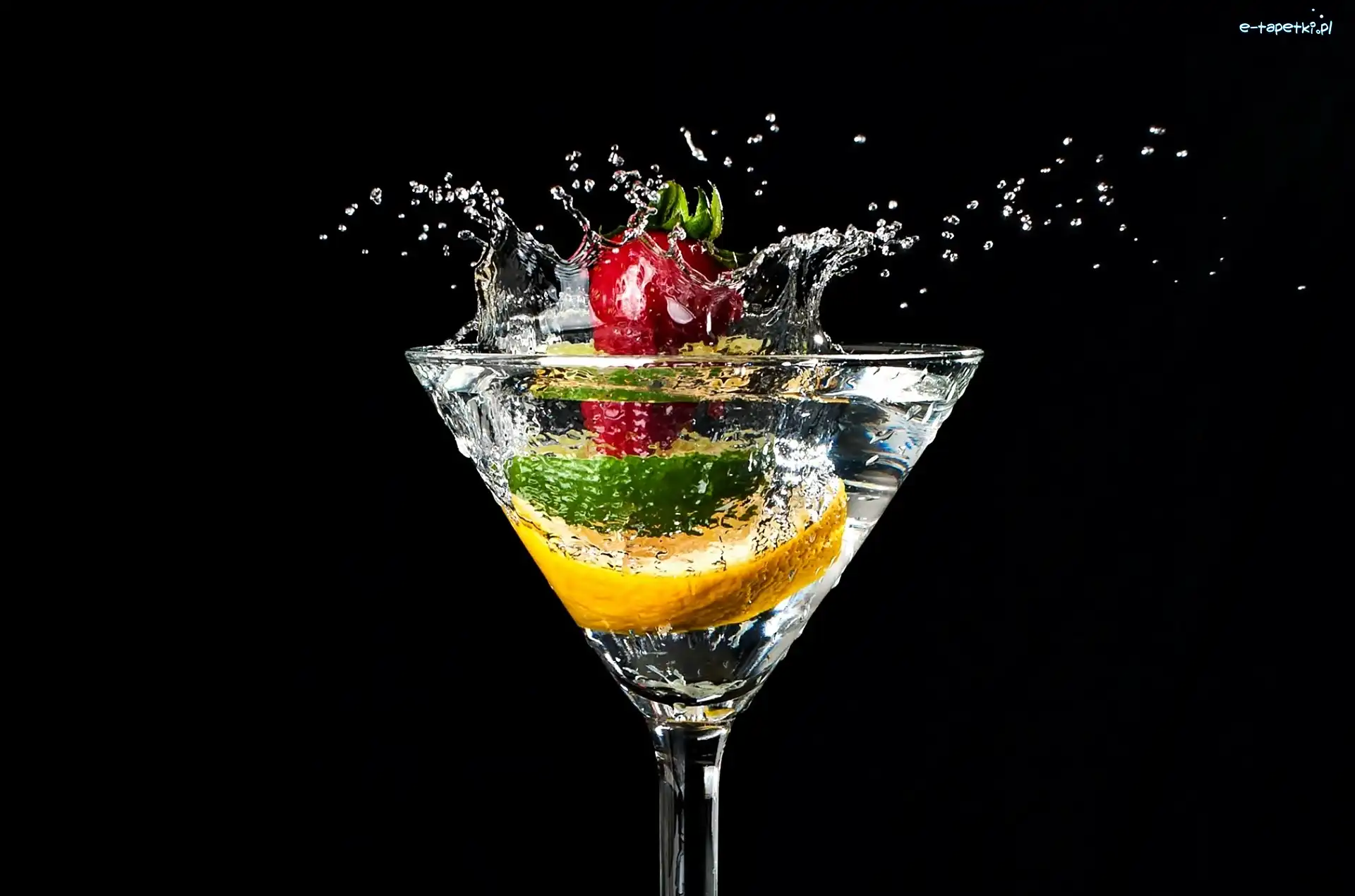 Pomarańcza, Wiśnia, Limonka, Drink