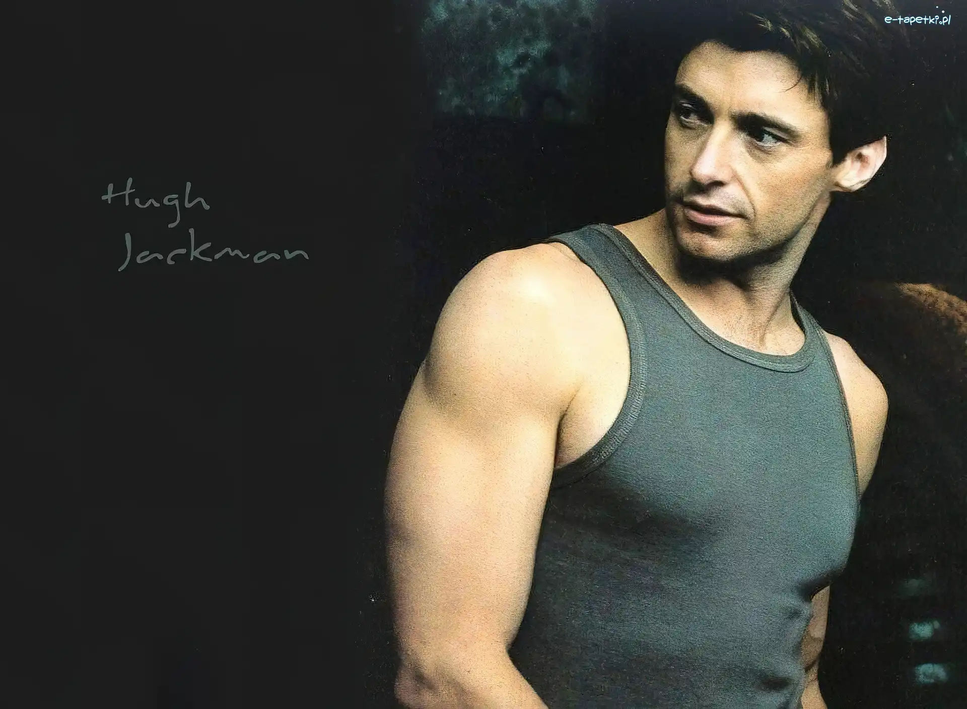 szara koszulka, Hugh Jackman