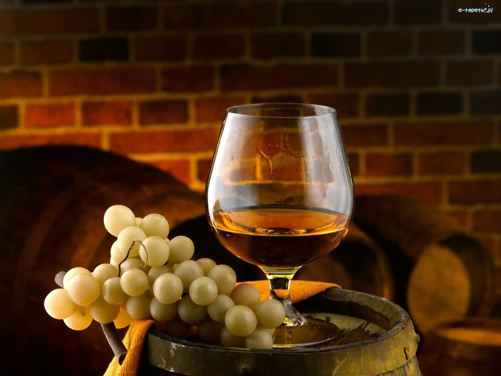 Wino, Beczka, Kieliszek, Winogrona