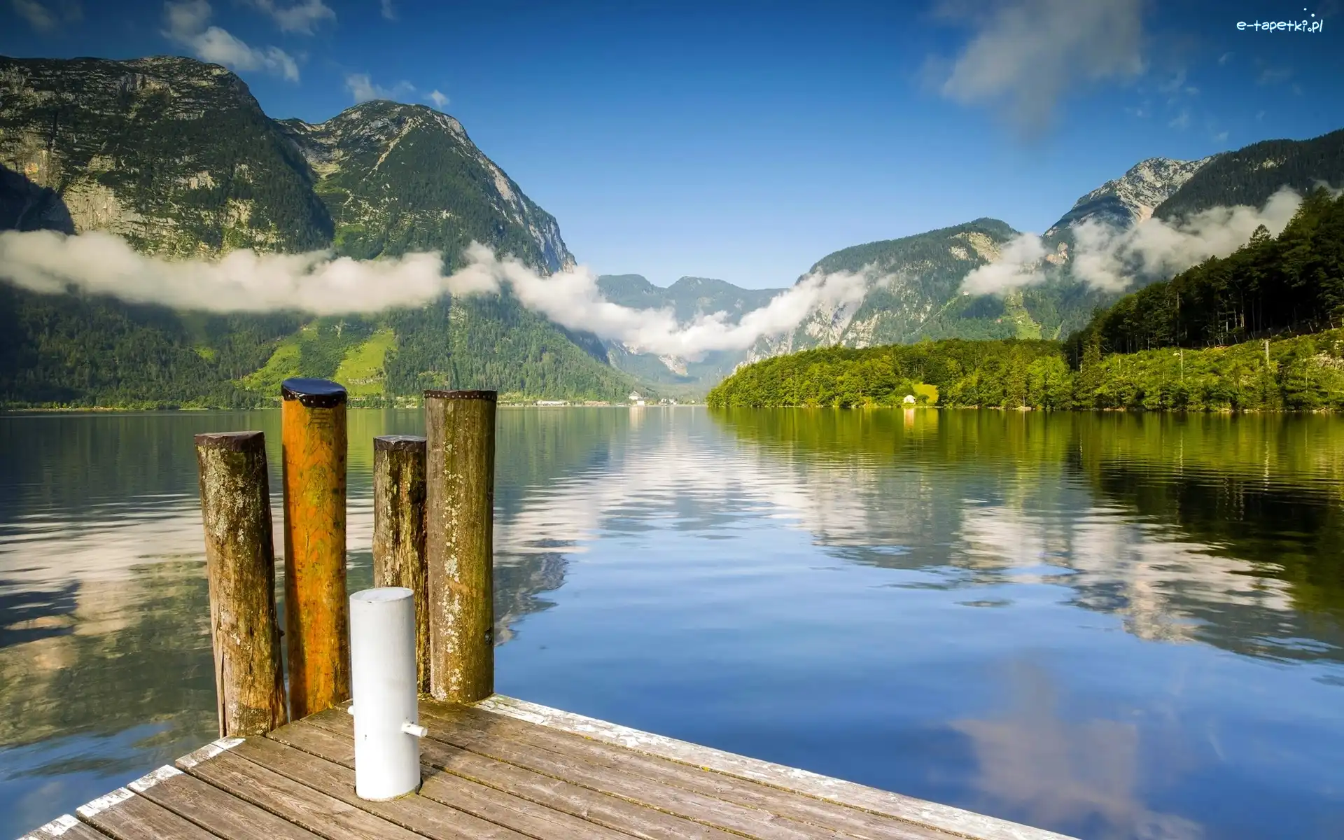 Austria, Jezioro Hallstättersee, Hallstatt, Góry Alpy