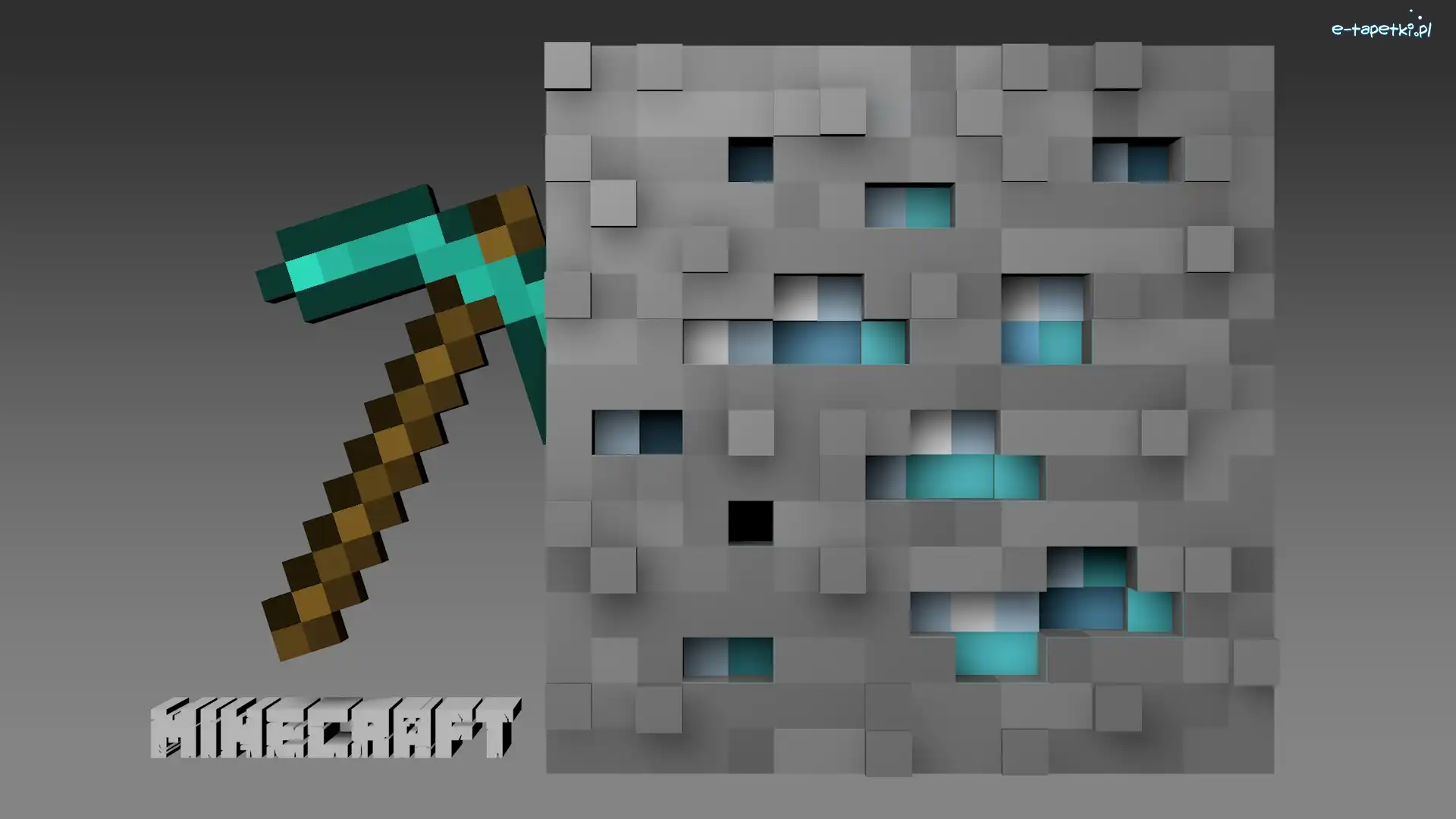 Kilof, Ruda, Diament, Minecraft