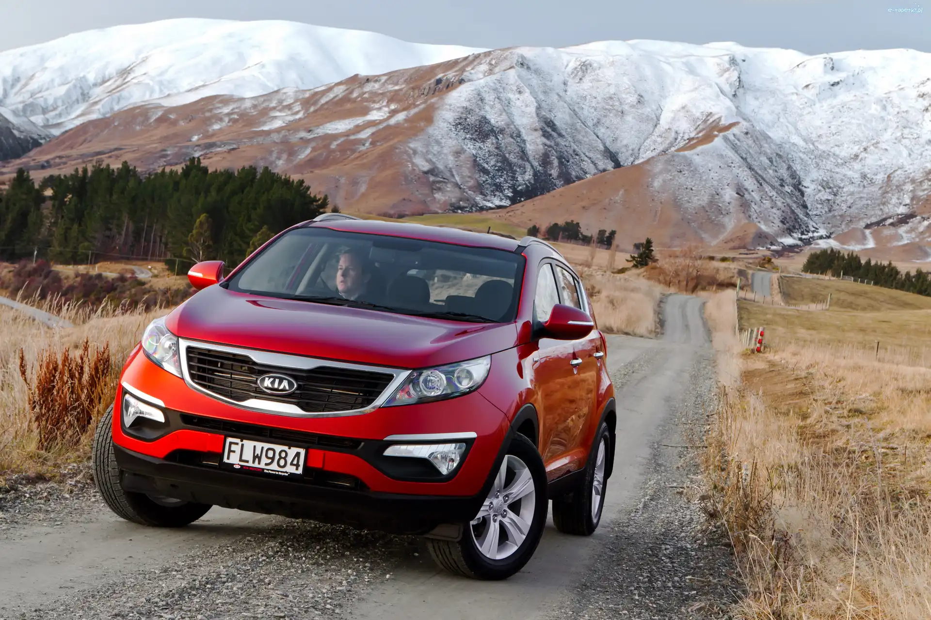 Kia, Góry, Sportage, Czerwona