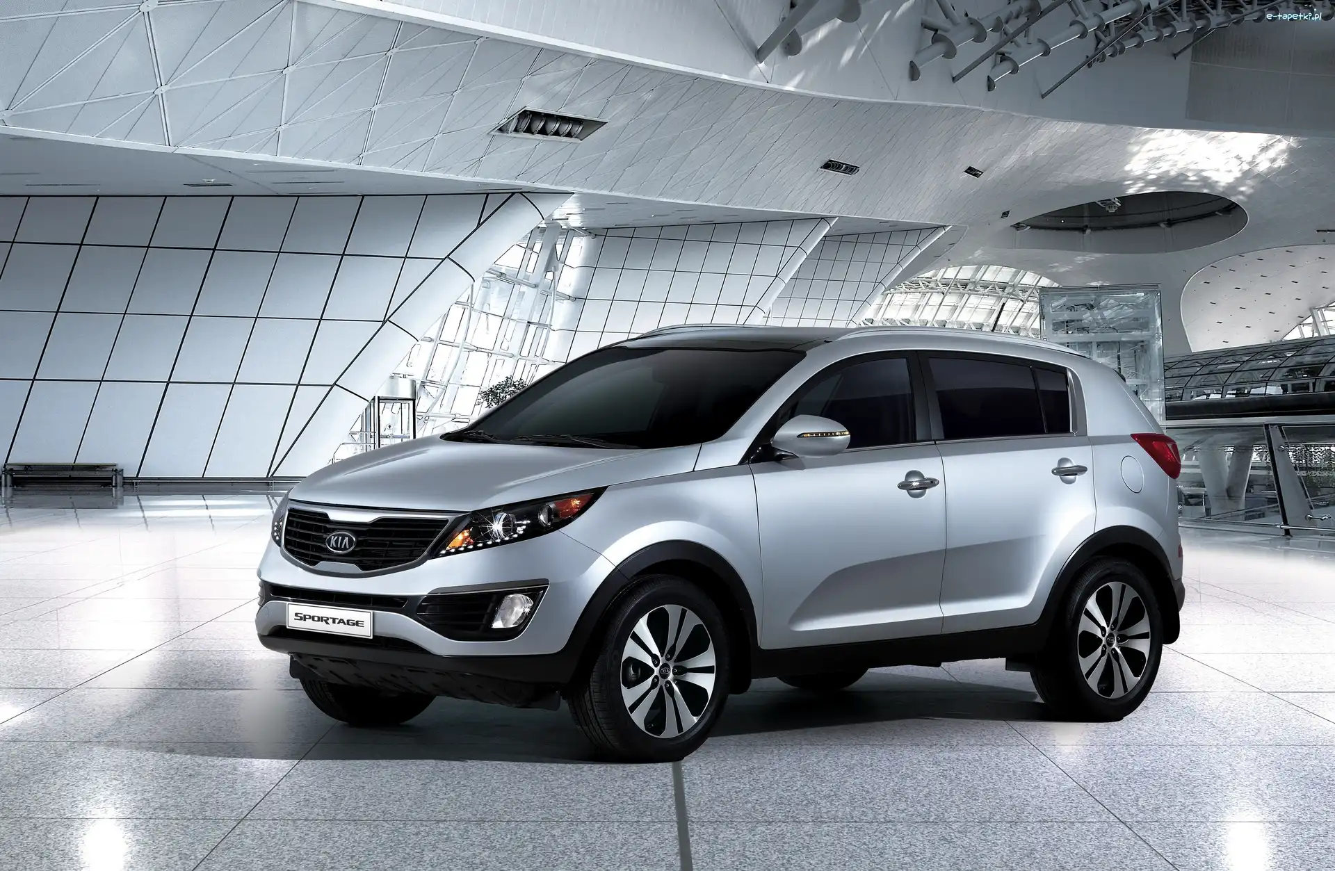 Kia Sportage, SUV, Srebrny