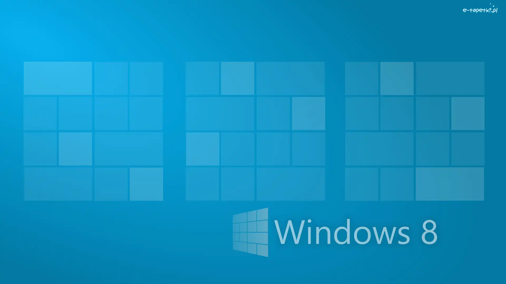 Niebieski, Eight, Windows
