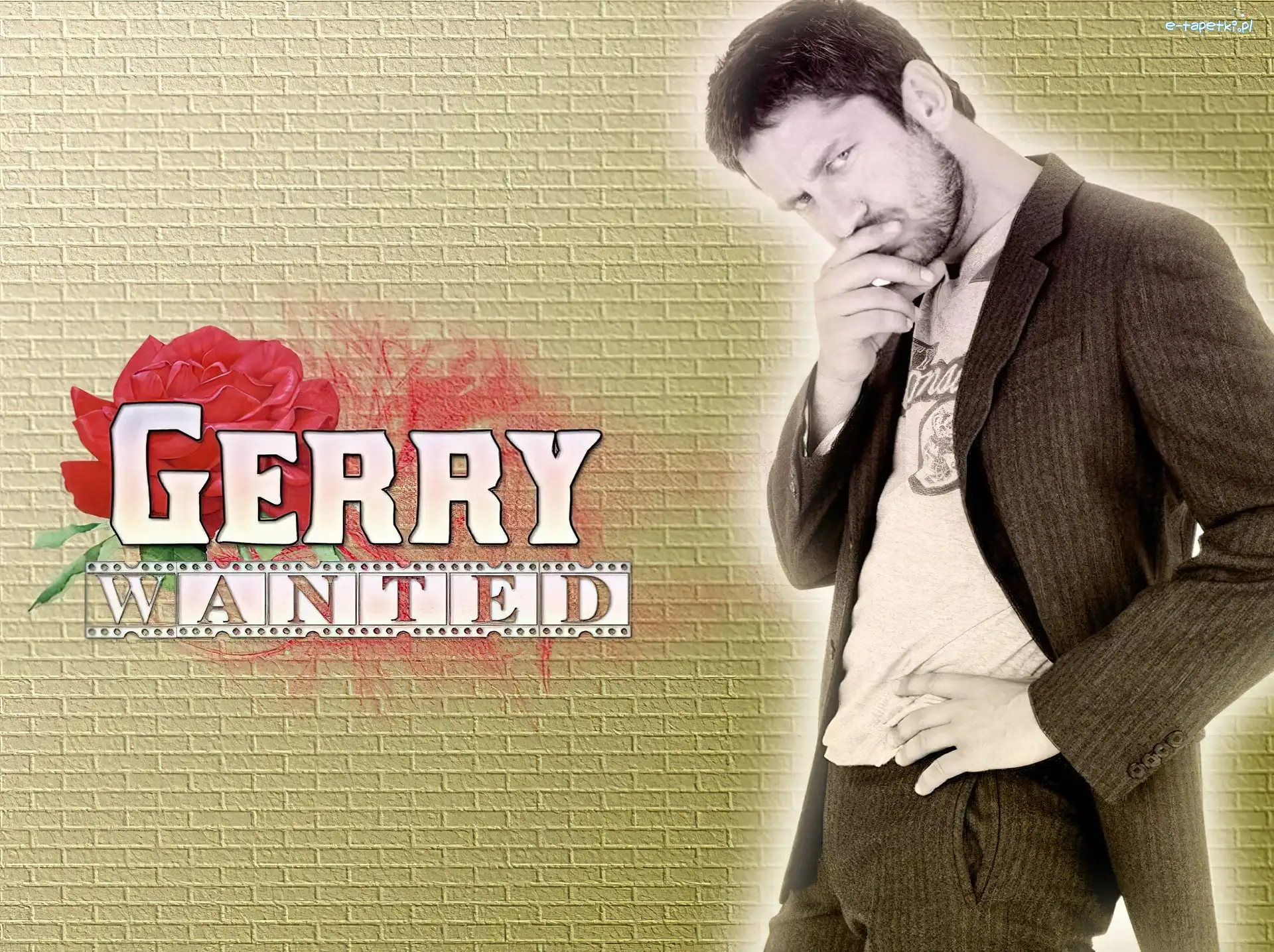 róża, garnitur, Gerard Butler