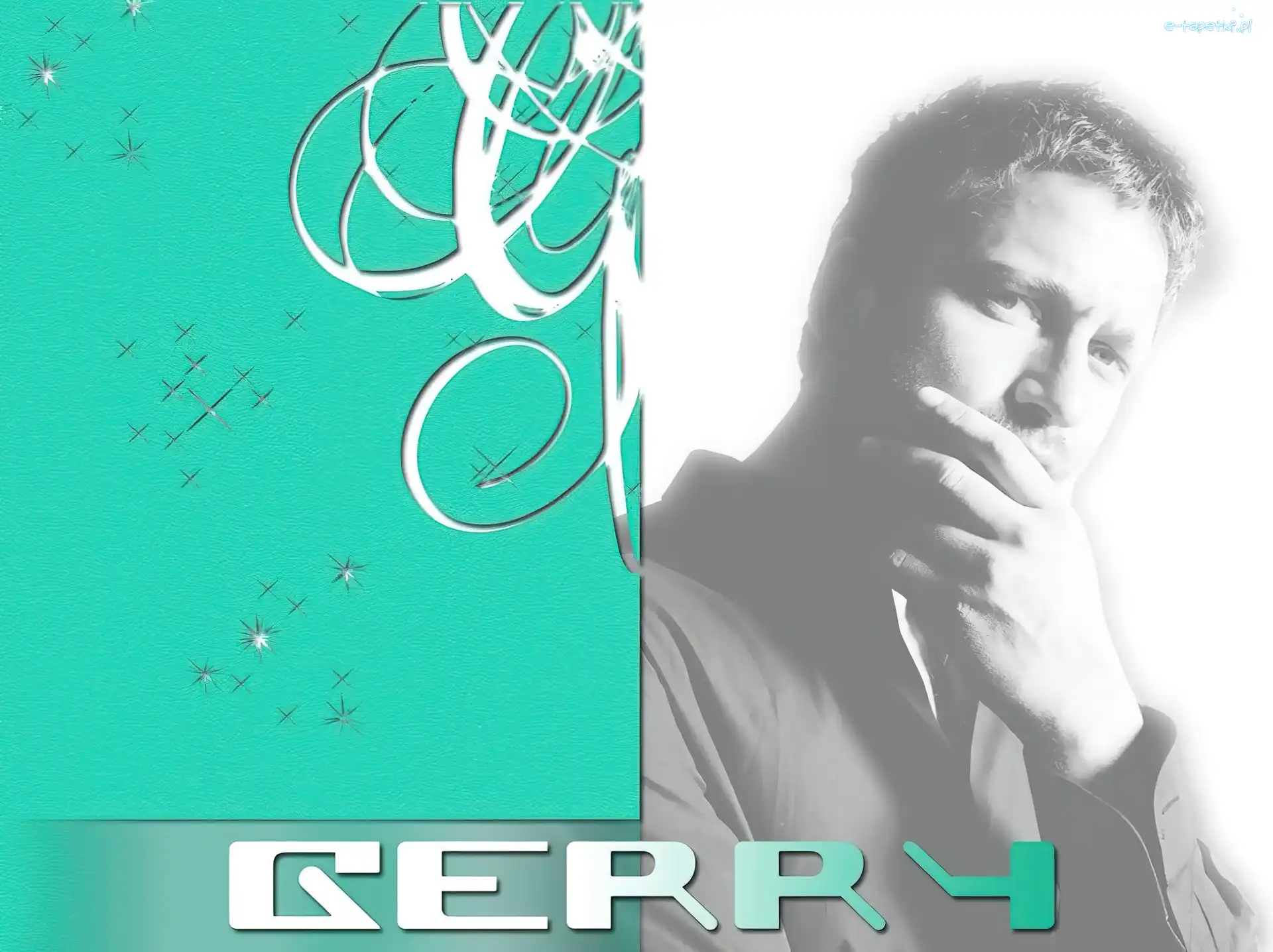 ręka, twarz, Gerard Butler