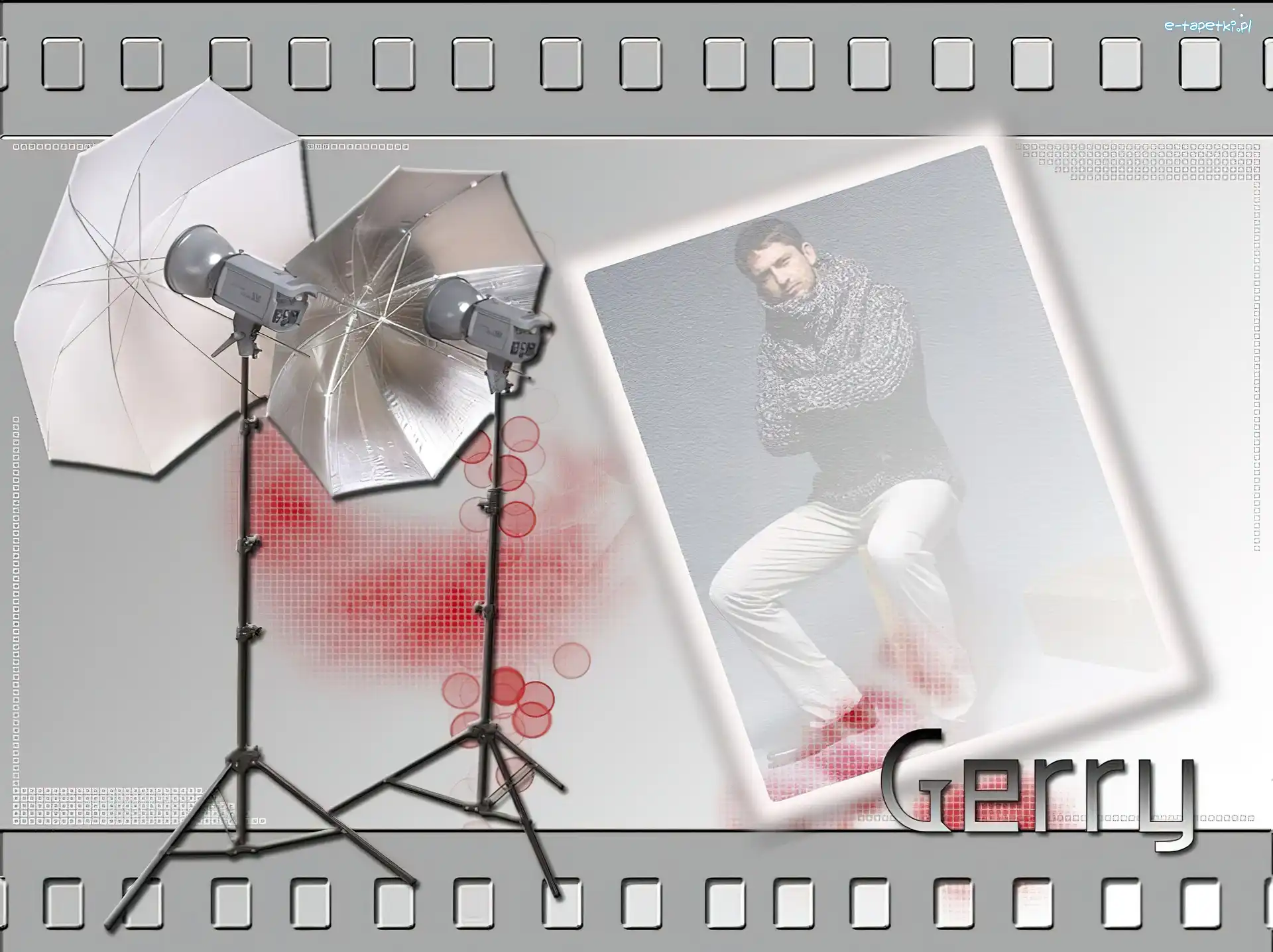 zdjęcie, Parasole fotograficzne, Gerard Butler
