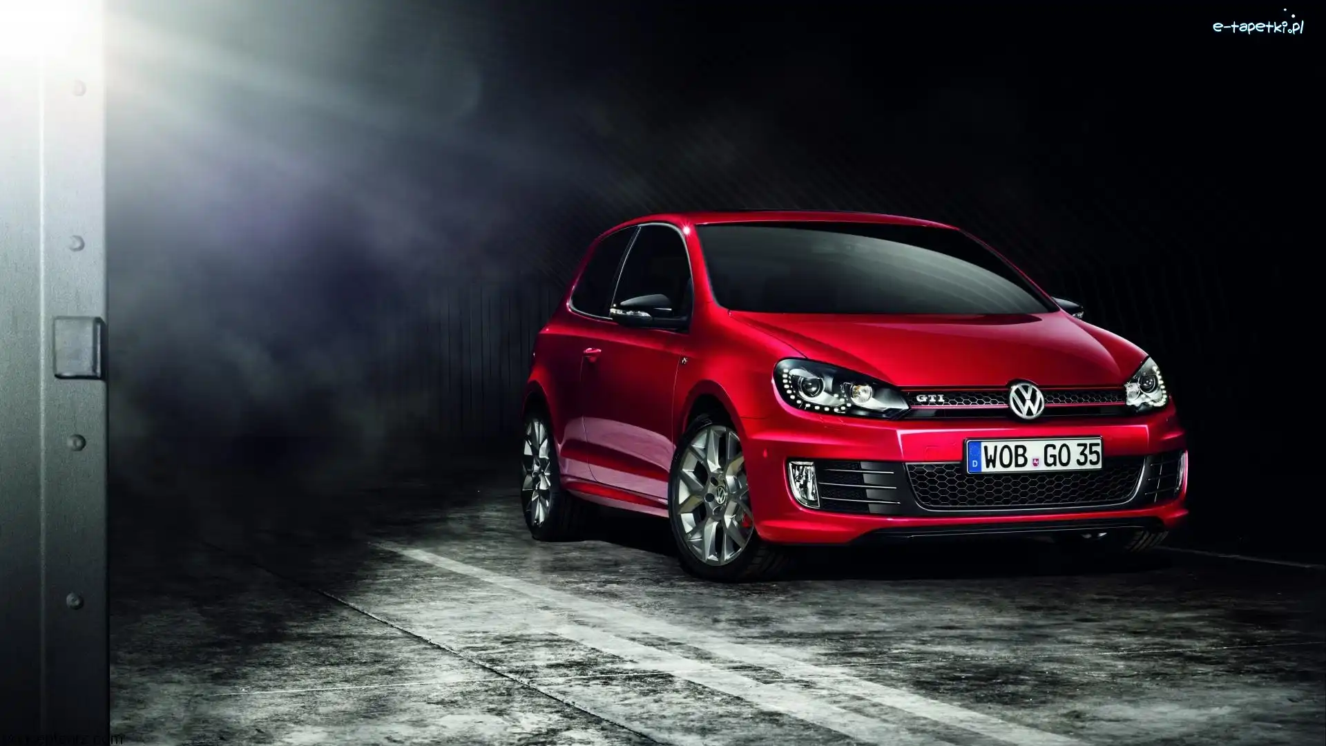Czerwony, Golf, Volkswagen, Edition, GTI