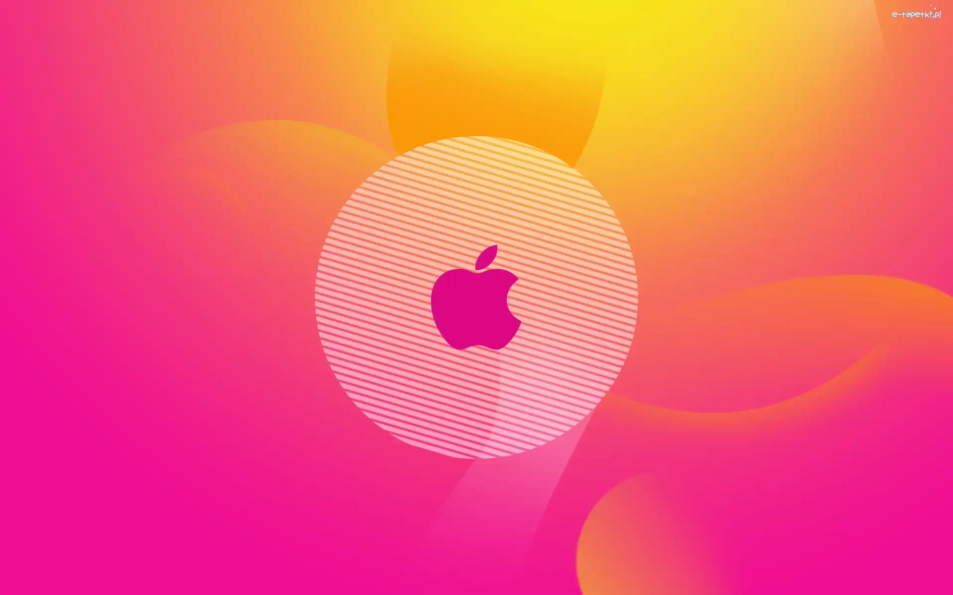 Logo, Apple, Różowe