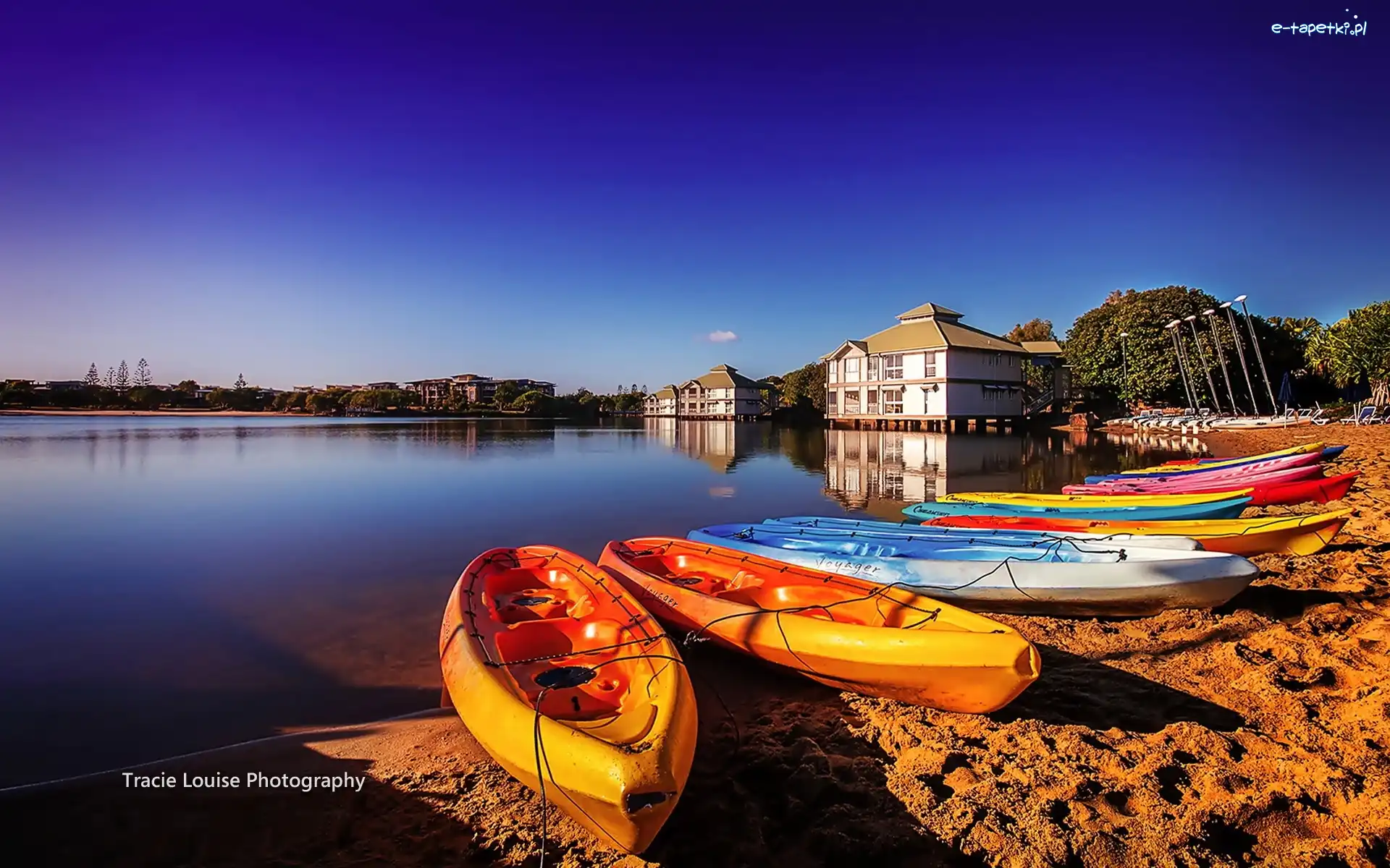 Sportowe, Australia, Jezioro, Kajaki