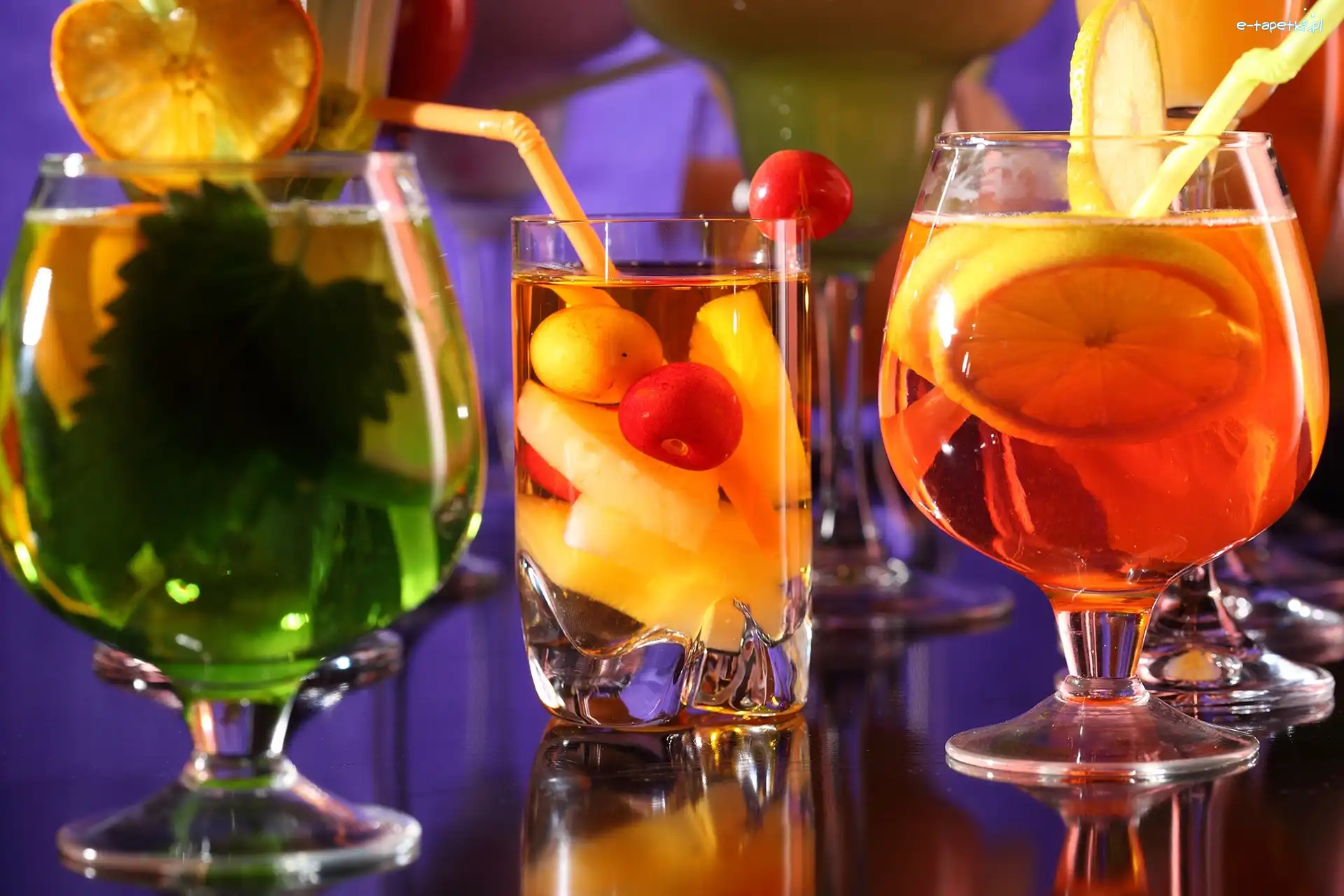 Owocowe, Whisky Z Sodą, Koktajle, Highball Kolorowe
