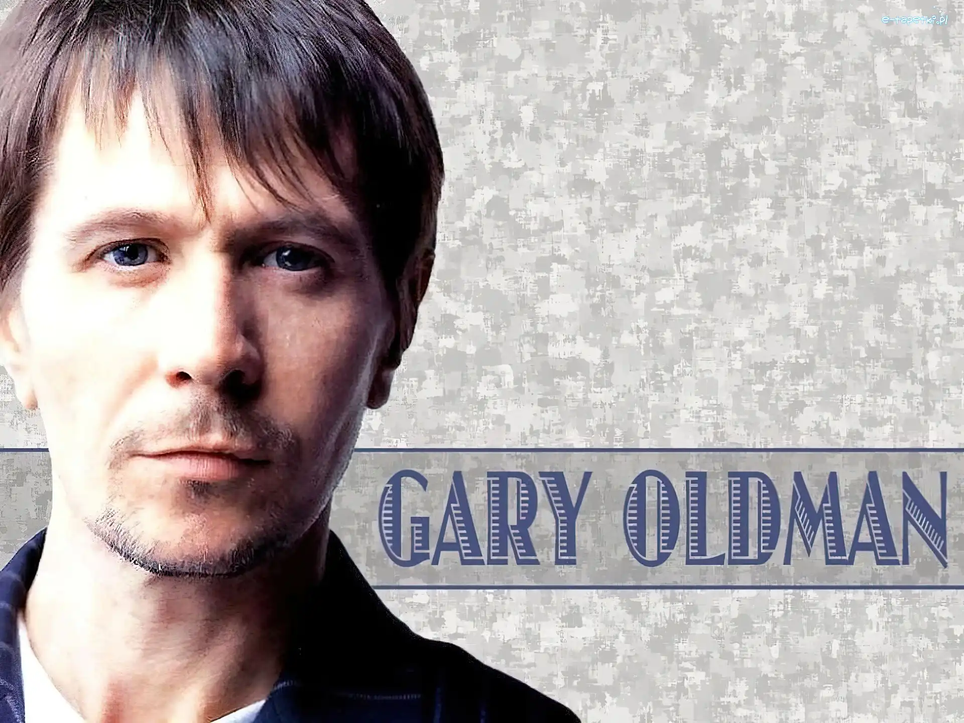 niebieskie oczy, krótkie włosy, Gary Oldman