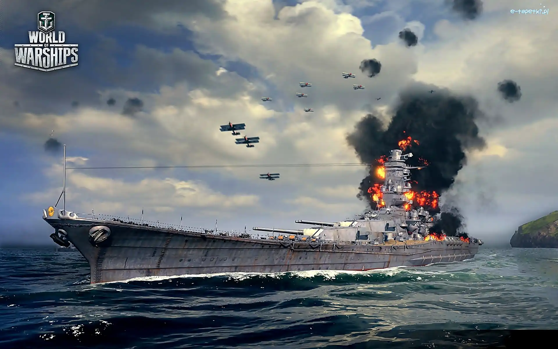 Statek, Morze, Wojenny, World Of Warships