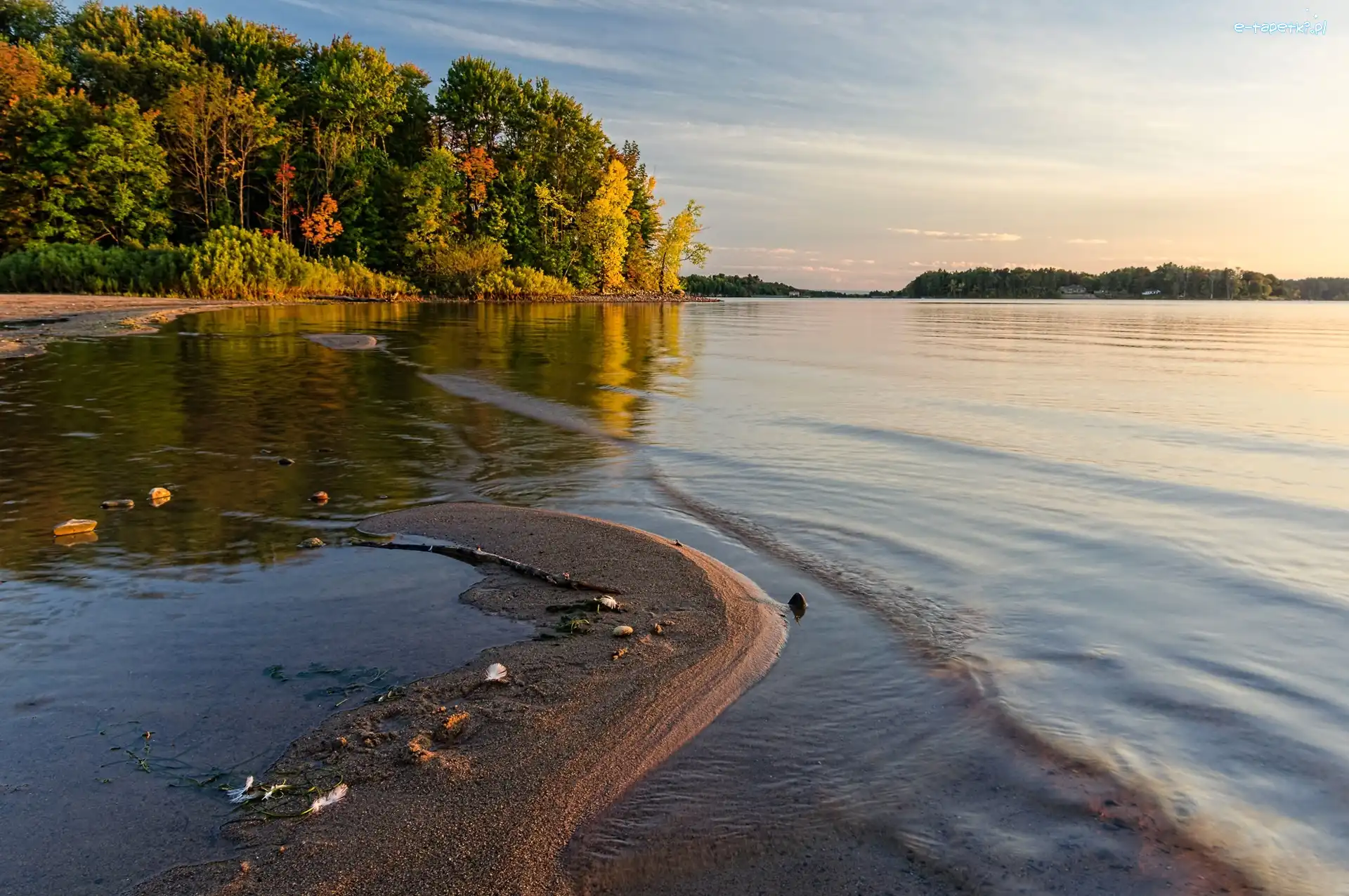 Brzeg, Jesień, Las, Jezioro