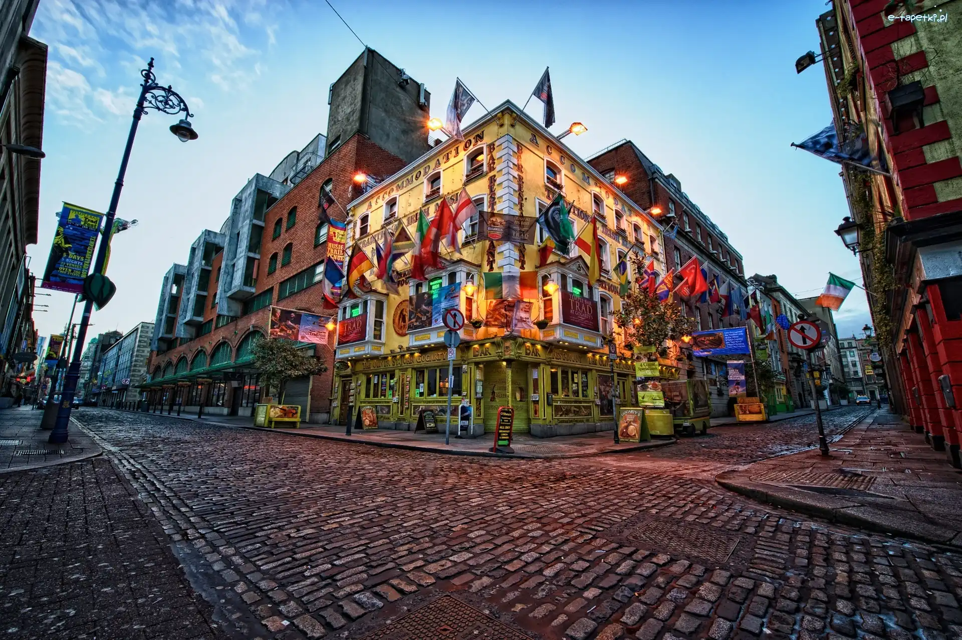 Dublin, Budynki, Ulica, Irlandia