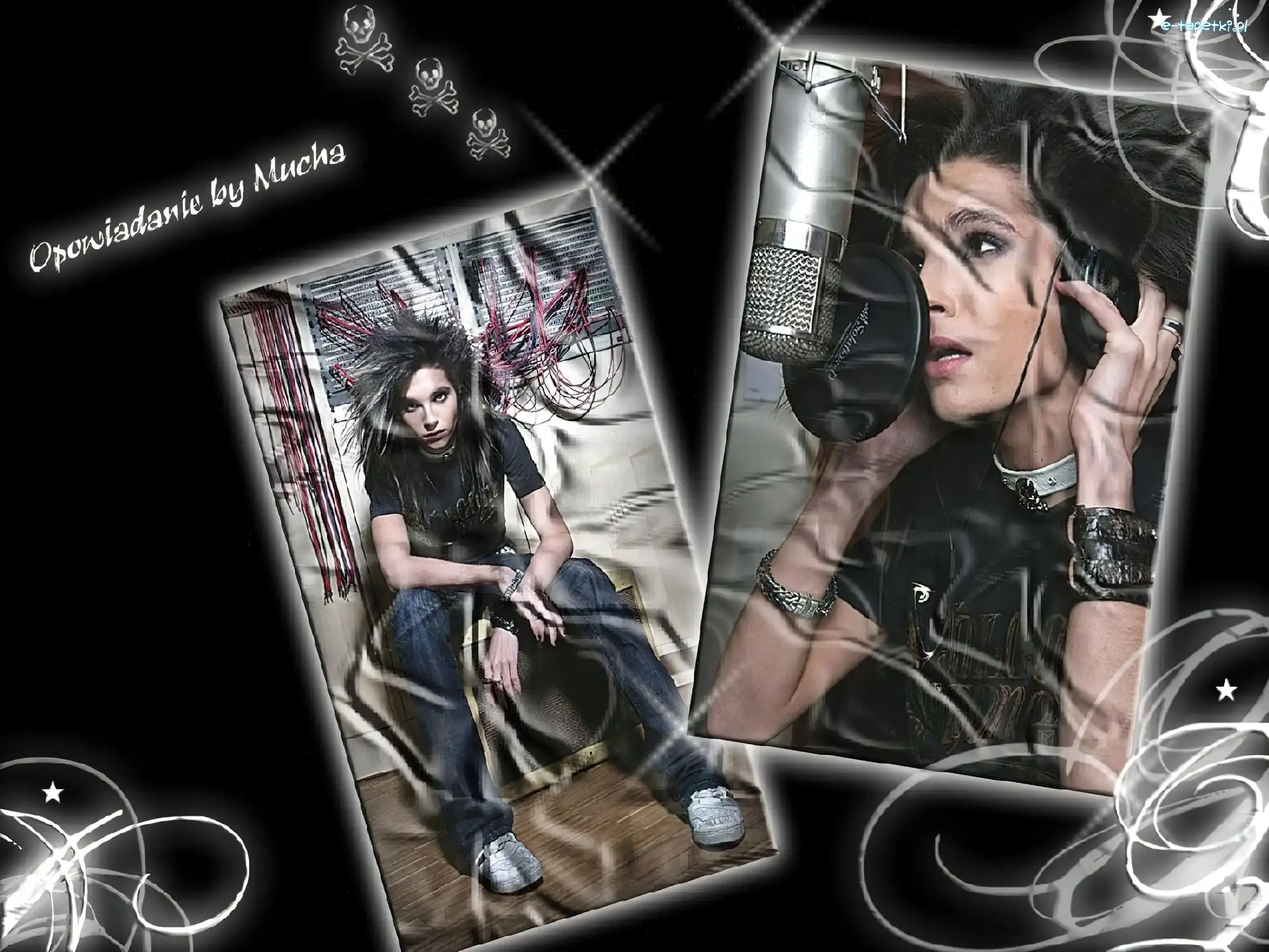 czaszki, Bill Kaulitz, Tokio Hotel