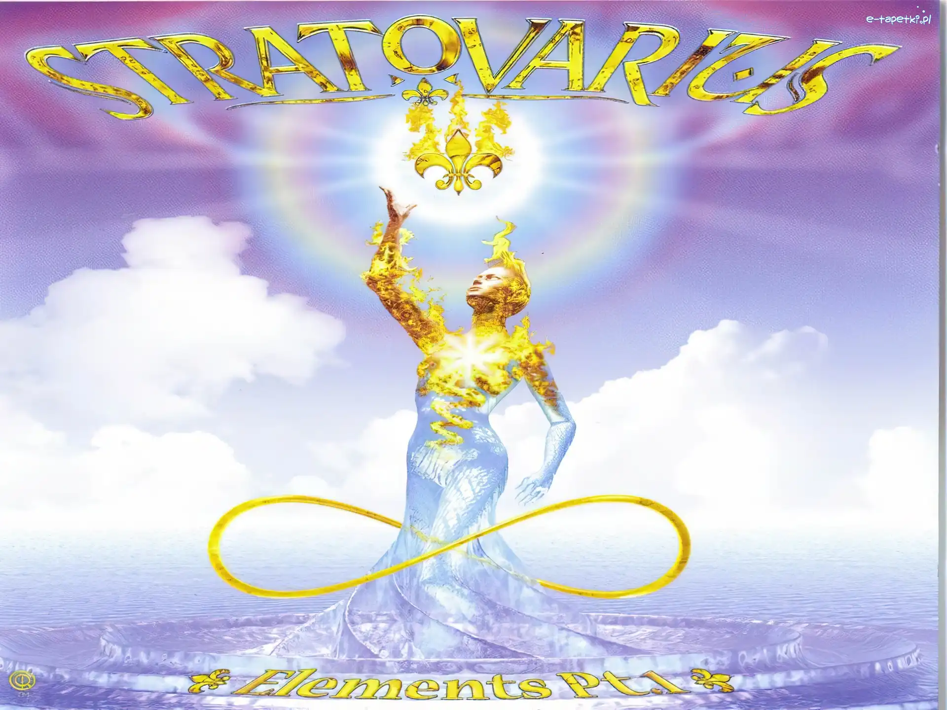 posąg, światło, niebo , Stratovarius