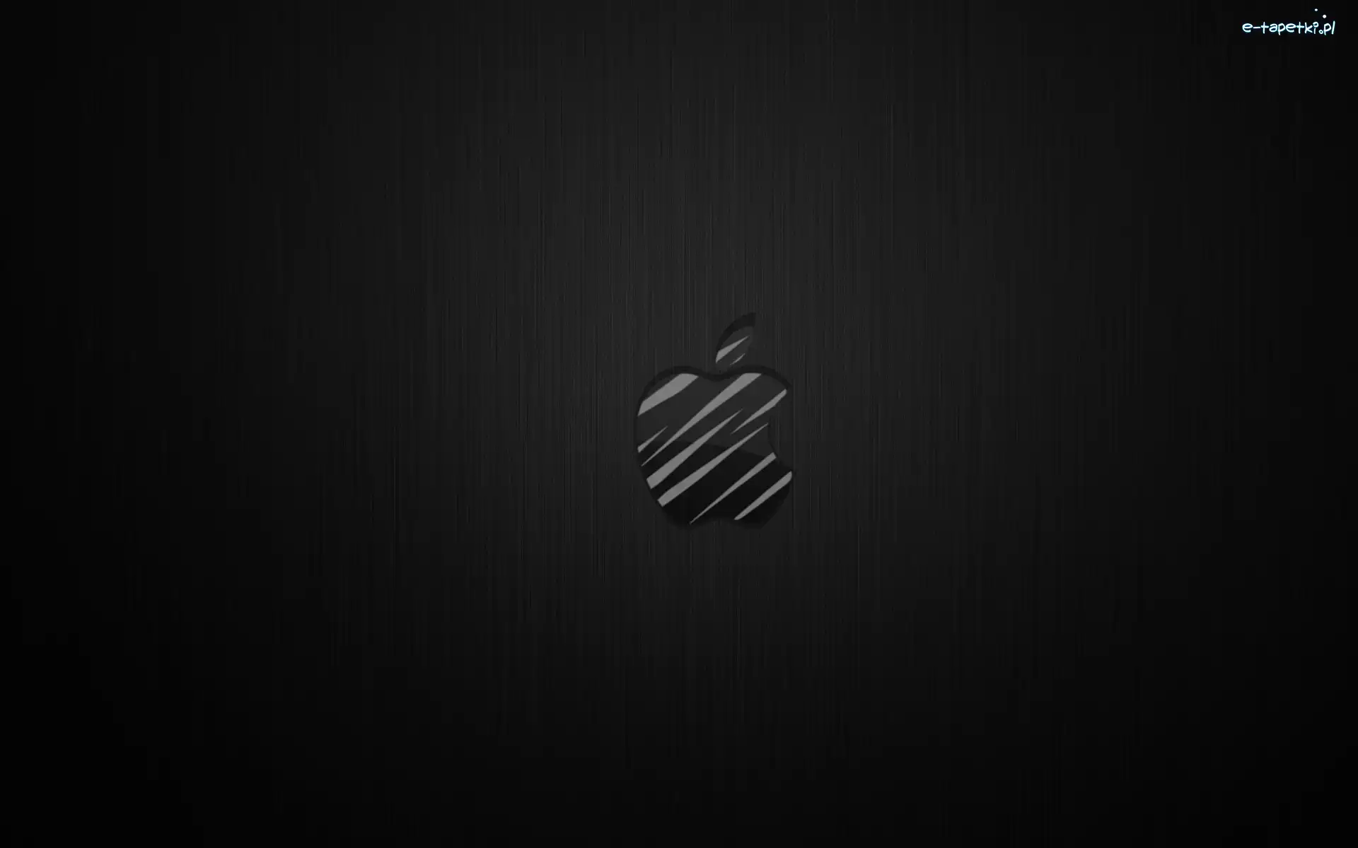 Apple, Logo, Szaro czarne