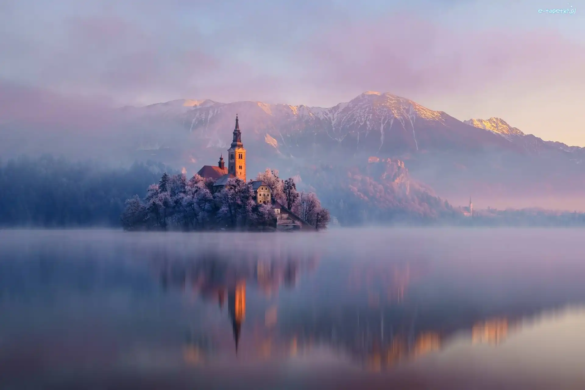 Kościół, Jezioro Bled, Słowenia