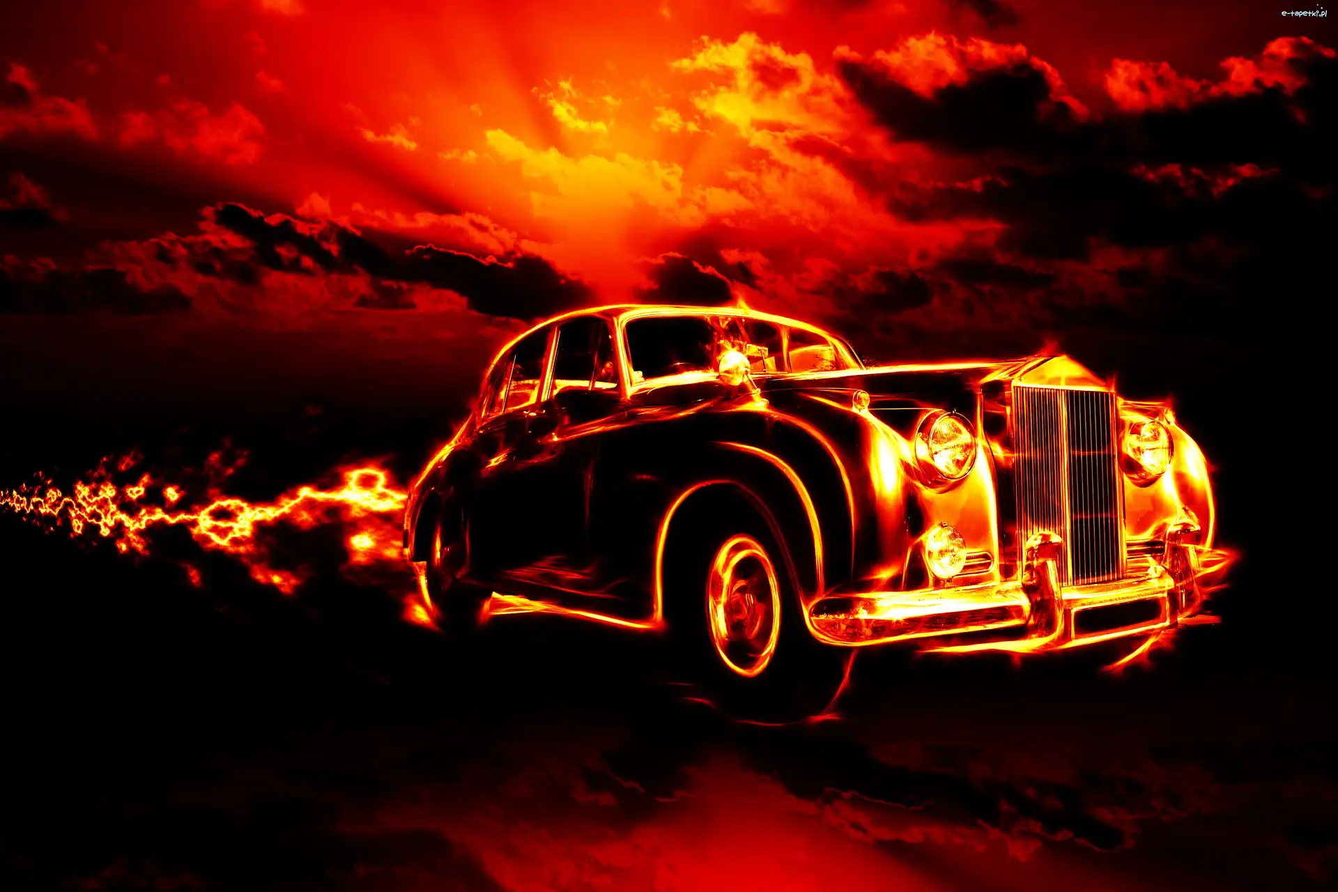 Samochód, Ghost Rider, Film, Ognisty