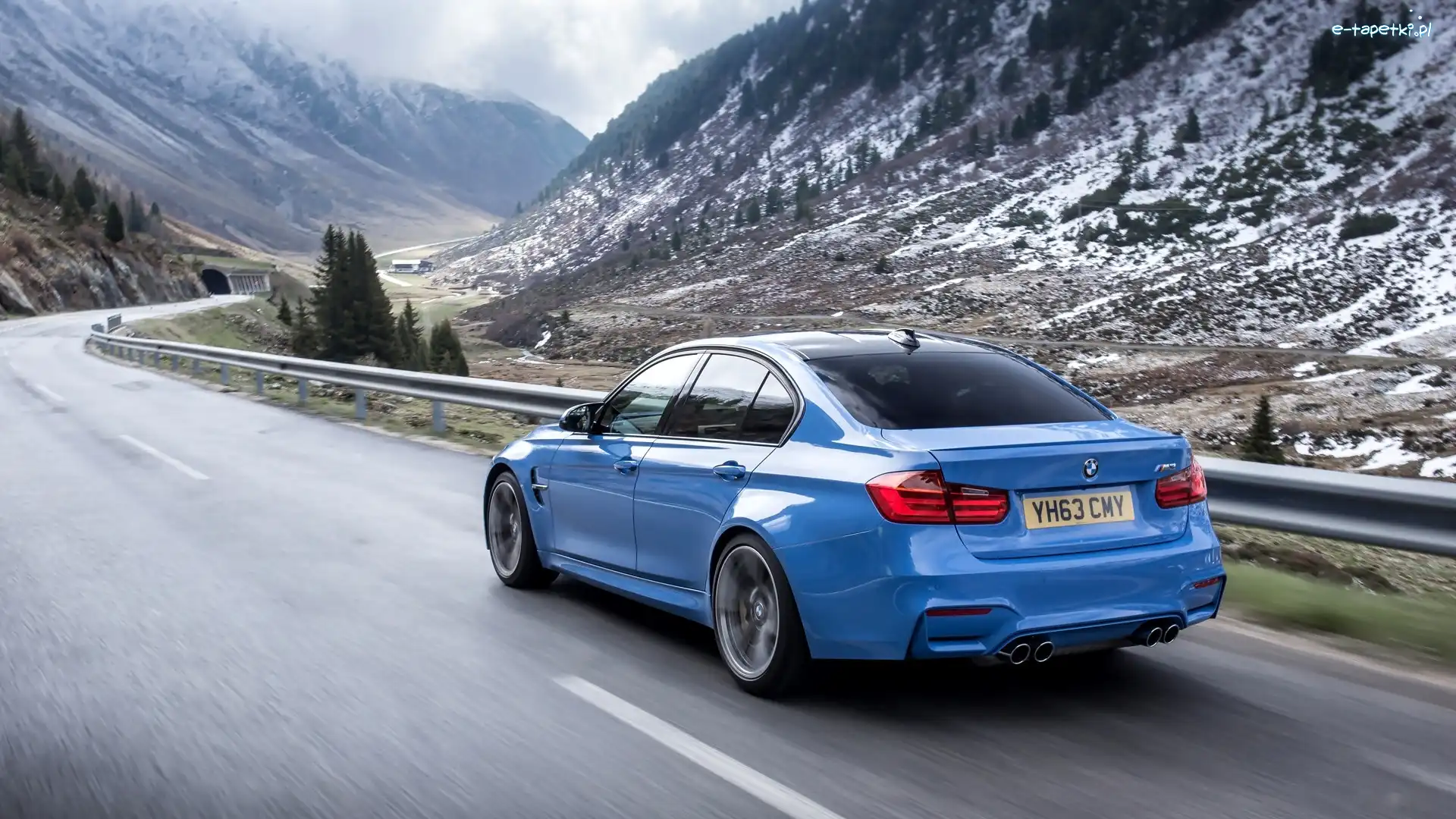 Niebieskie, M4, BMW, Góry, Droga