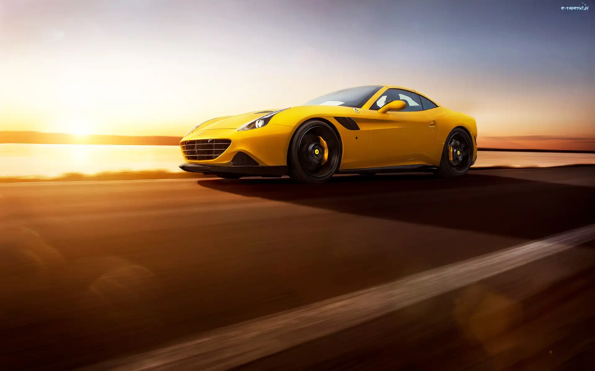 Żółte, California, Ferrari, 2015, T