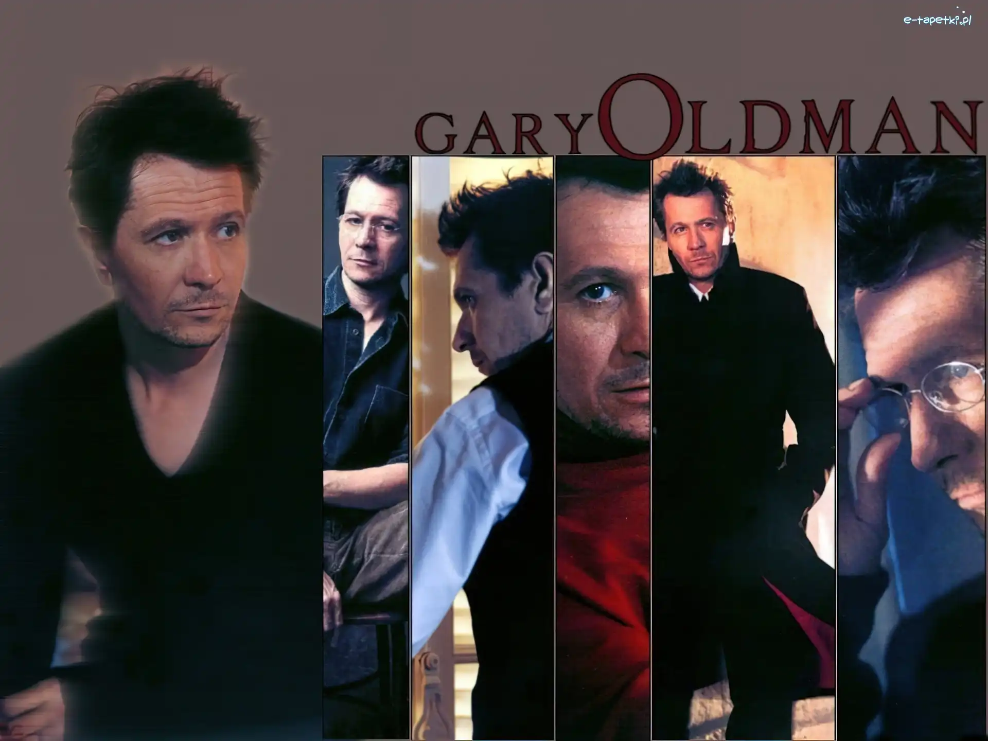 okulary, czarny strój, Gary Oldman