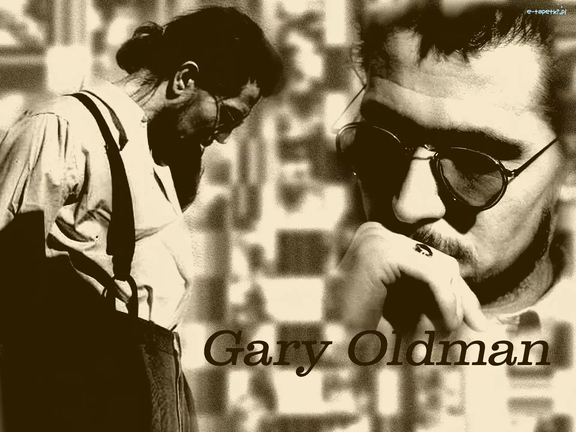 okulary, biała koszula, Gary Oldman