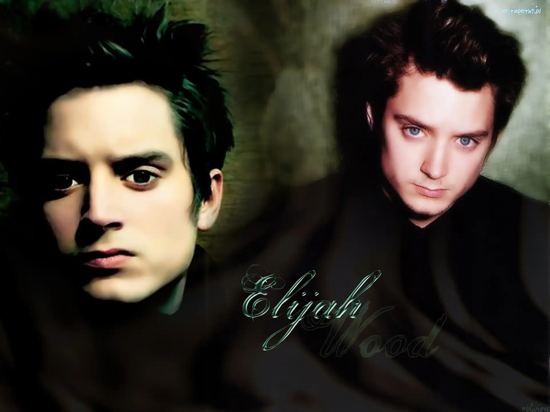 czarny strój, Elijah Wood